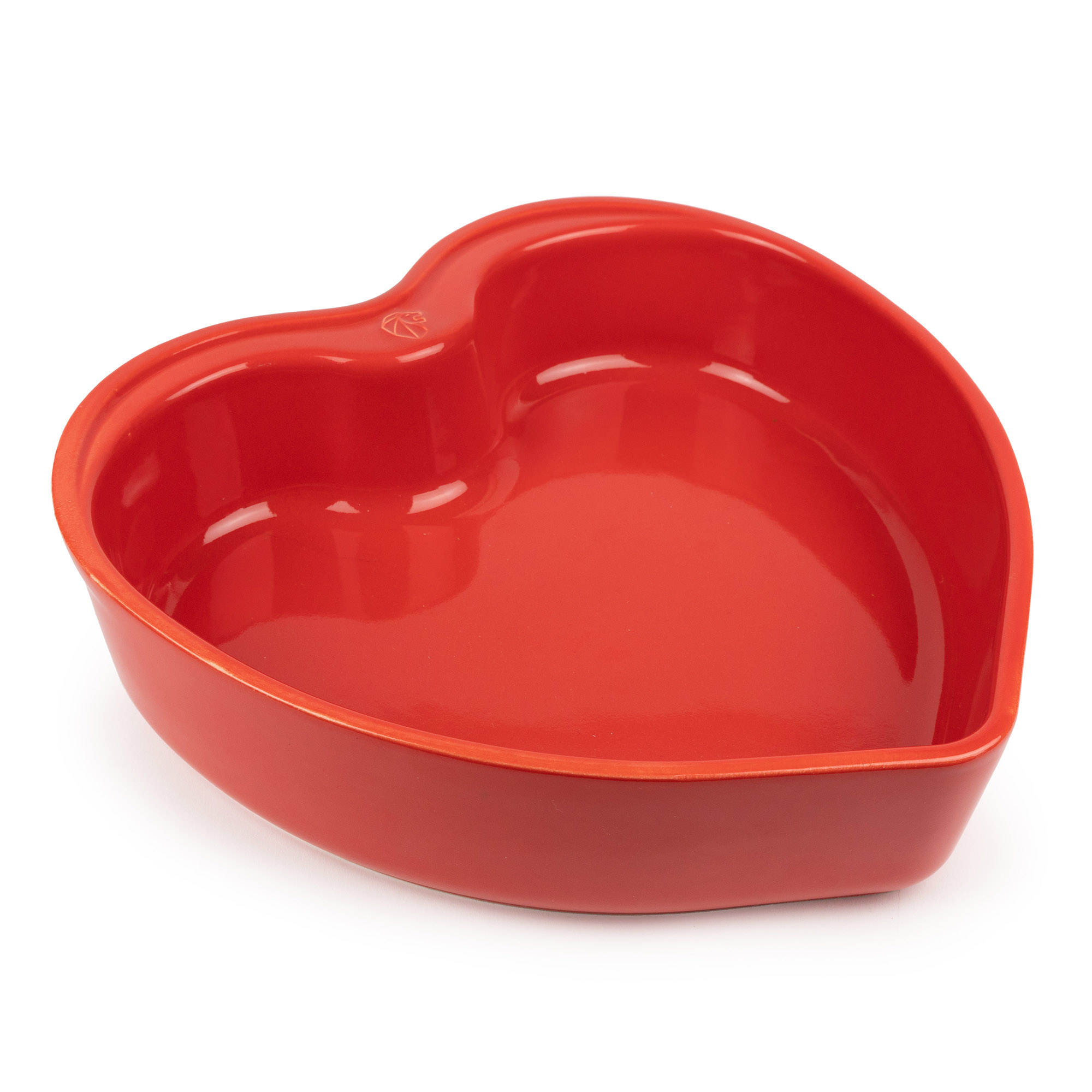 PEUGEOT Auflaufform Backform Keramikform herzförmig FOR YOU 26 cm rot