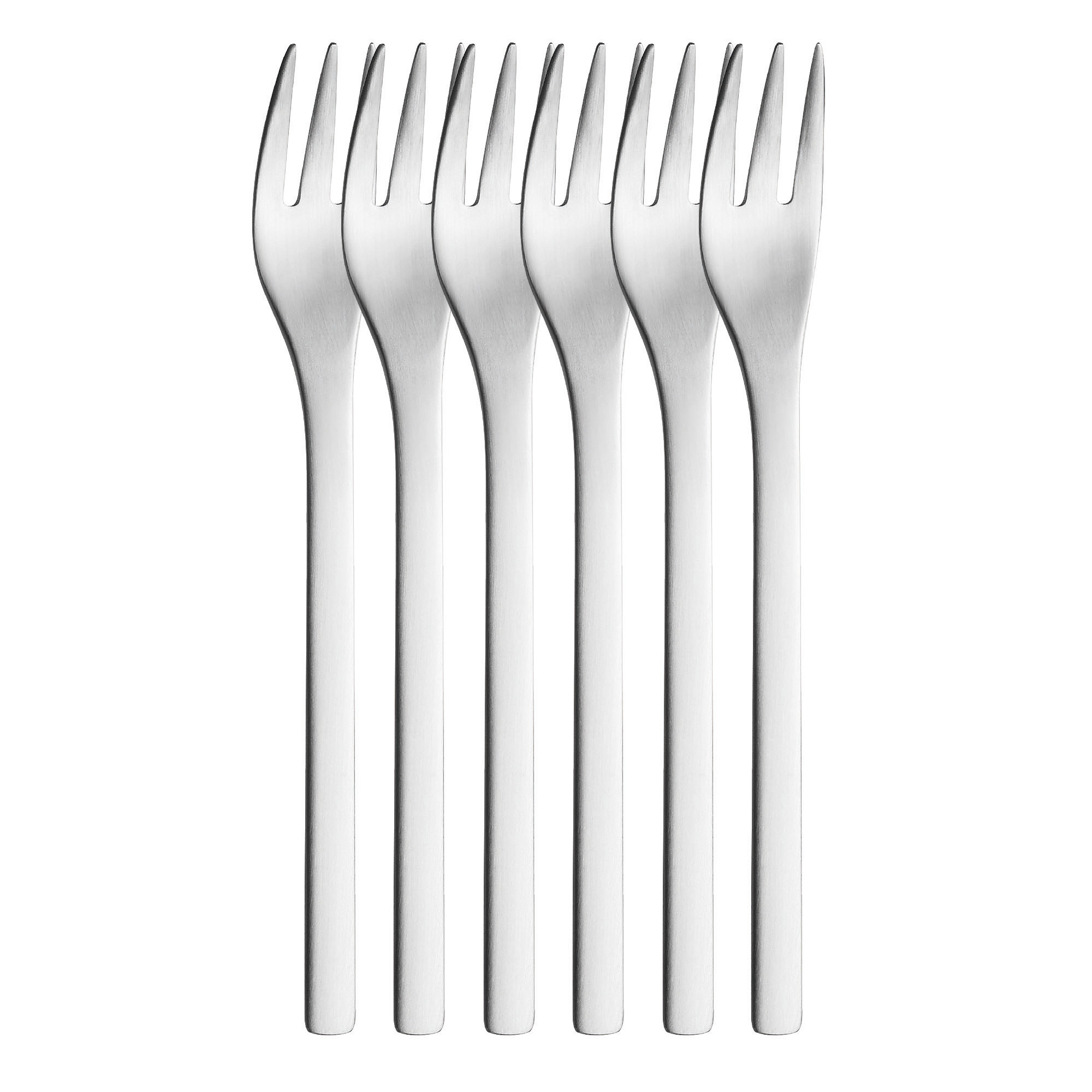 PURESIGNS Kuchengabeln ONE Extra mattiert 6 Stück