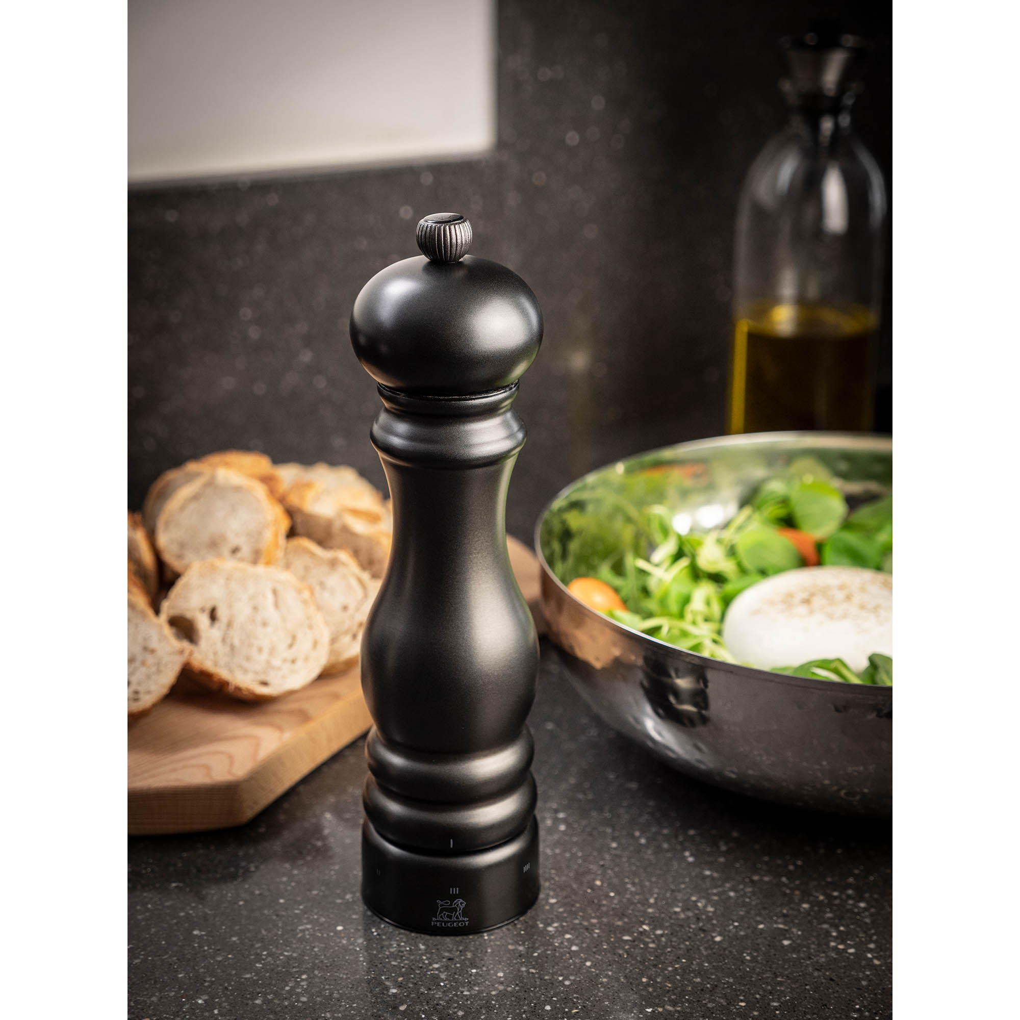 PEUGEOT Pfeffermühle PARIS CHEF CARBON 22 cm Edelstahl U'Select