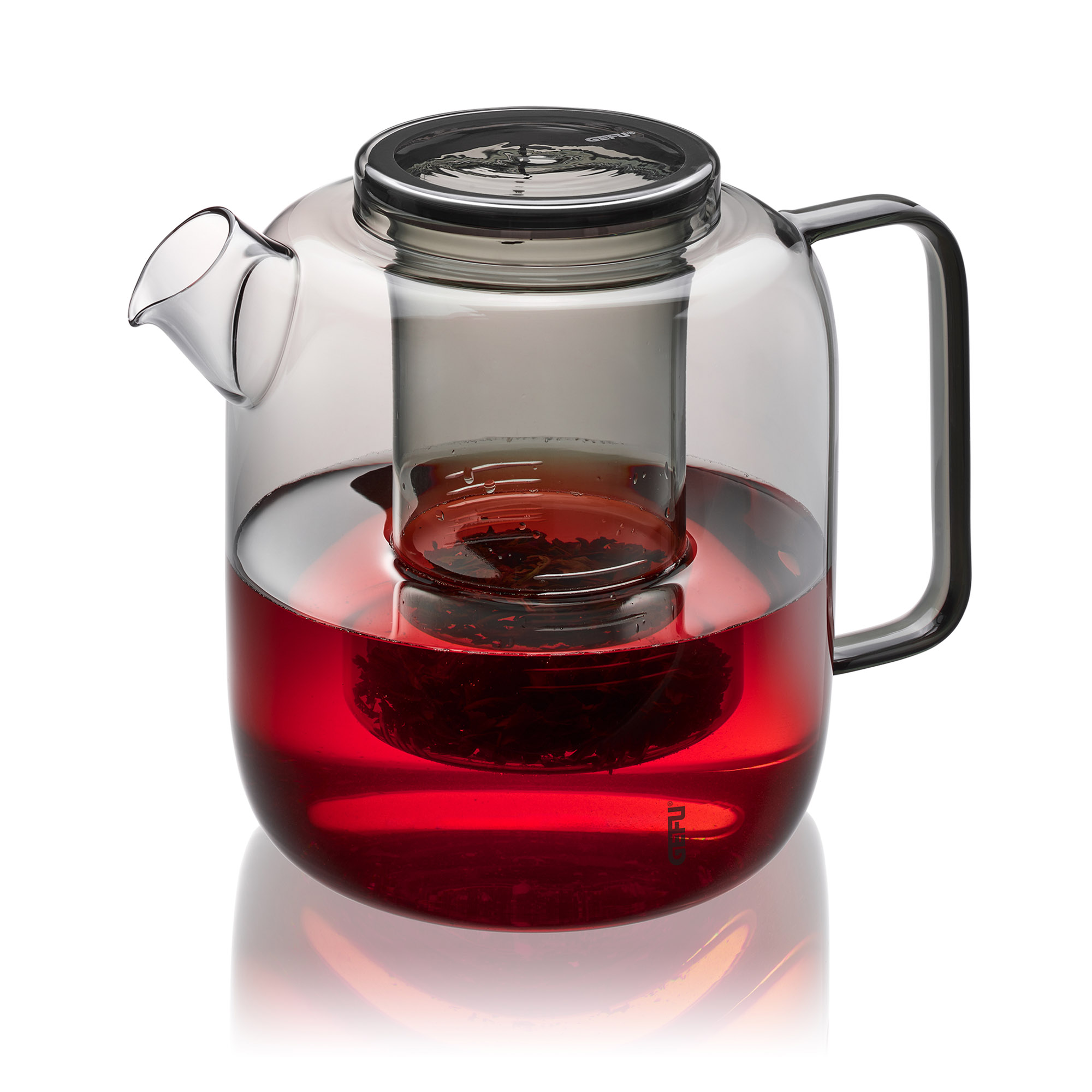 GEFU Teekanne TREVIO aus Borosilikatglas mit Teesieb 1,5 Liter für ca. 7 Tassen