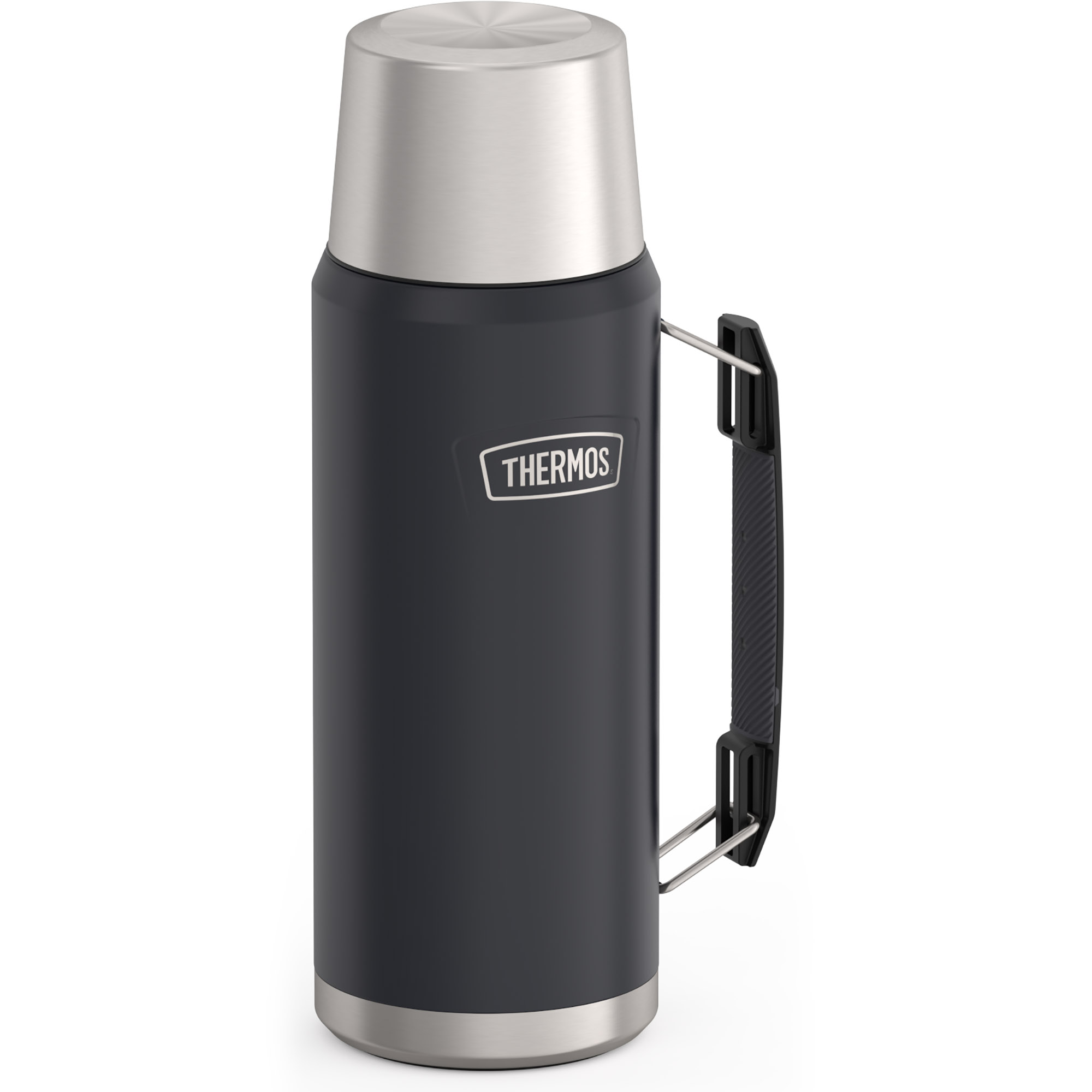 THERMOS Isolierflasche ICON BEVERAGE BOTTLE 1,2 L Edelstahl doppelwandig graphite