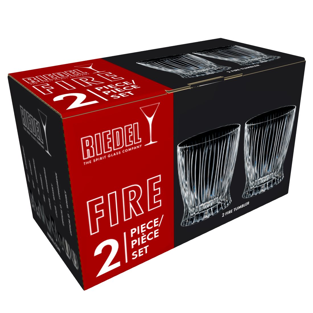 RIEDEL Tumbler Collection Whiskyglas FIRE 2 Stück im Set Inhalt 295 ml