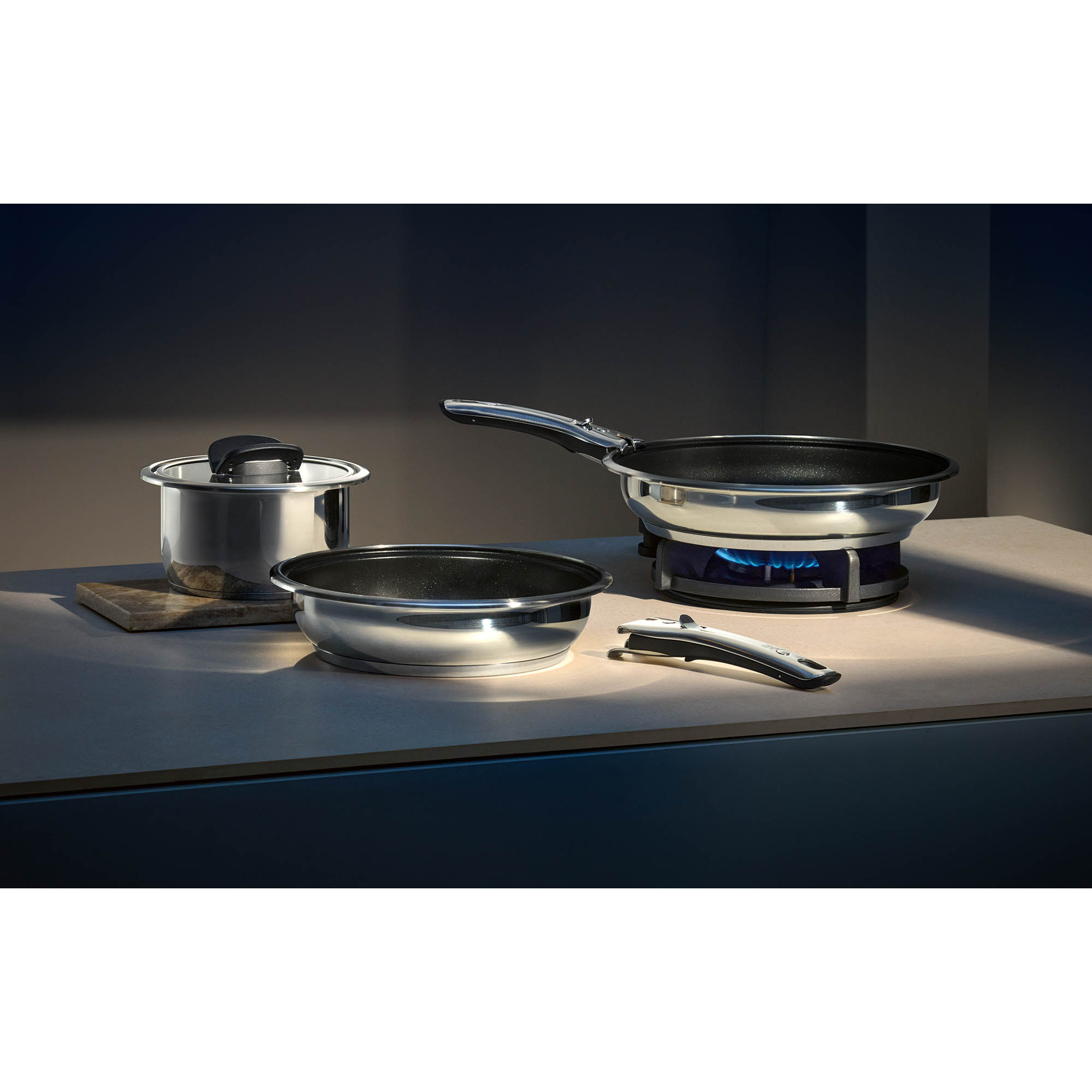 WMF Serie CLICK & SERVE Pfannen-Set 24 + 28 cm antihaftbeschichtet INDUKTION