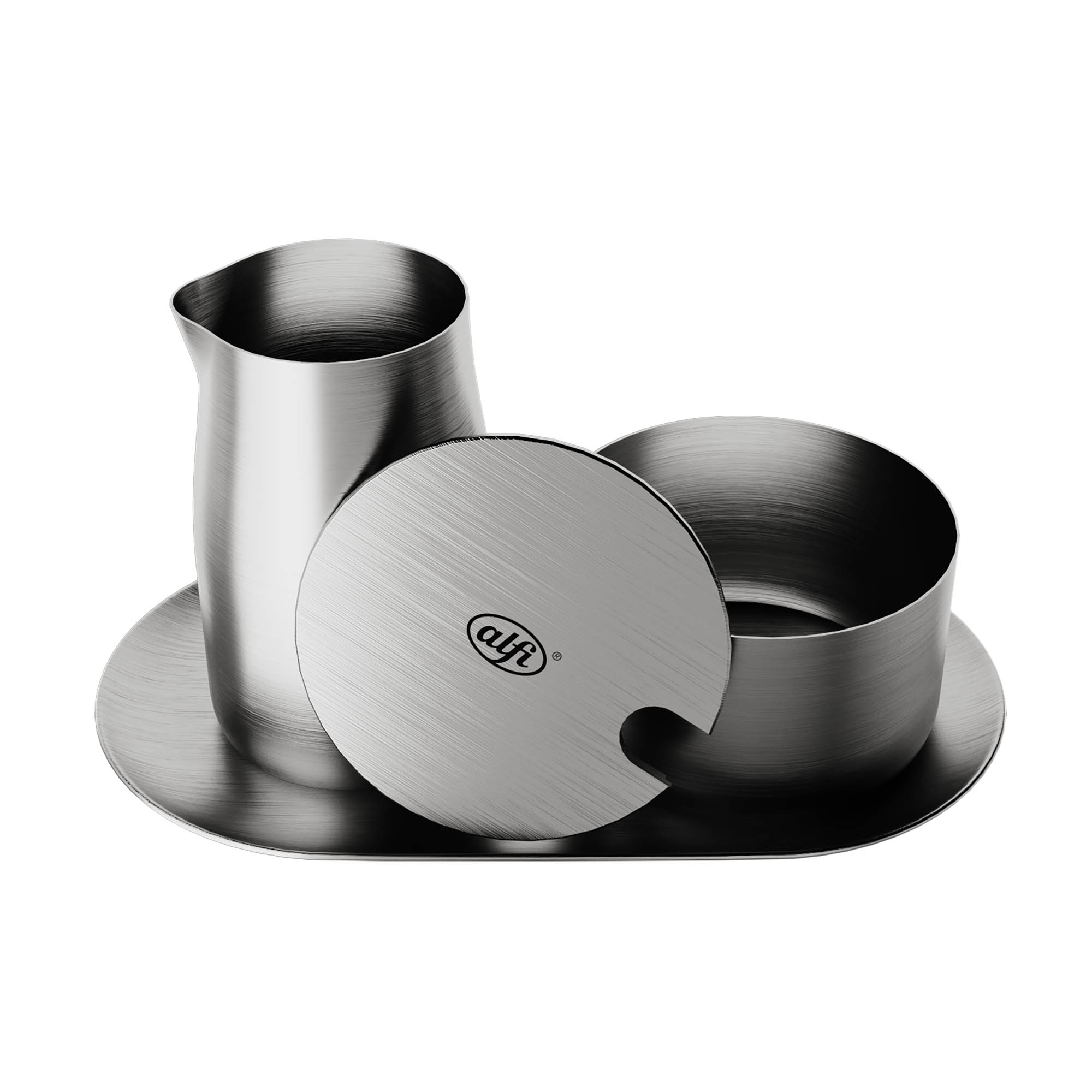 ALFI Milch- und Zucker-Set Edelstahl mattiert