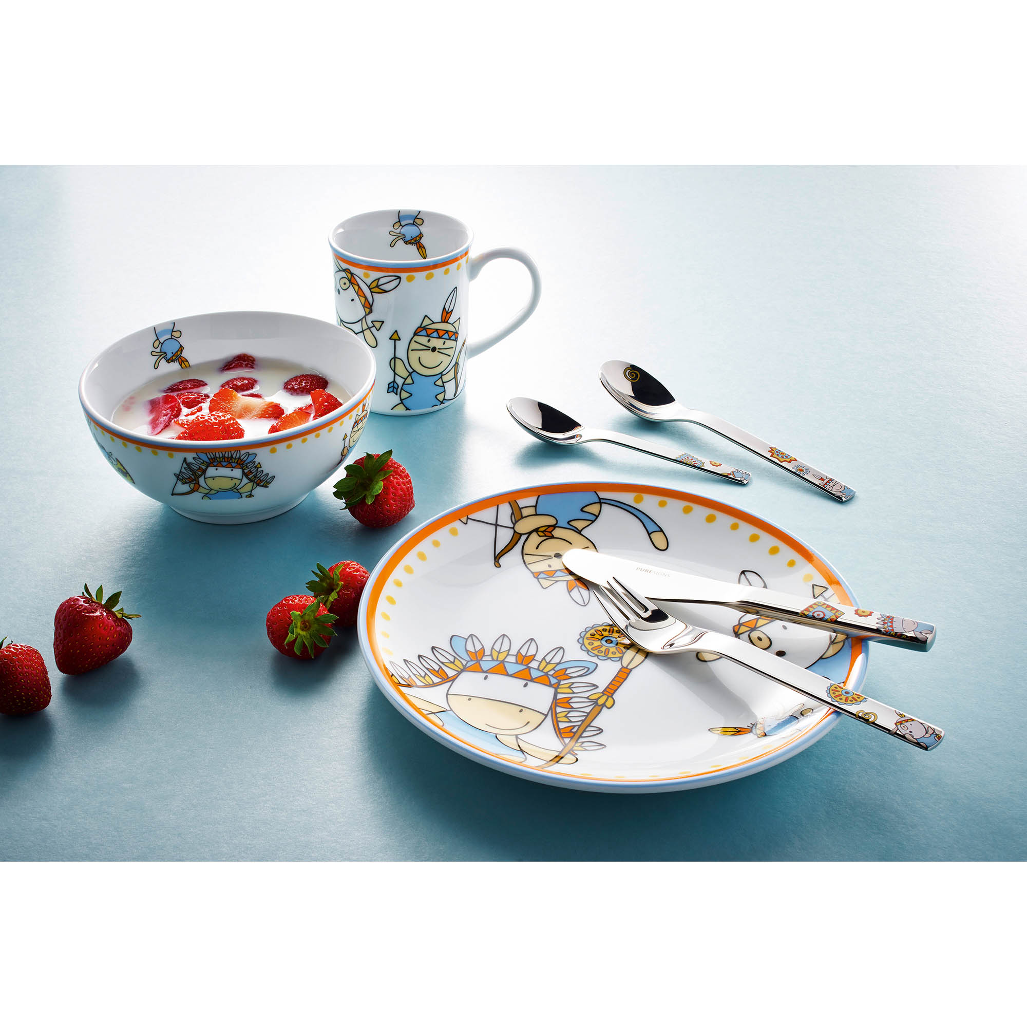 PURESIGNS Kinderbesteck ONE Moema Set 7-teilig