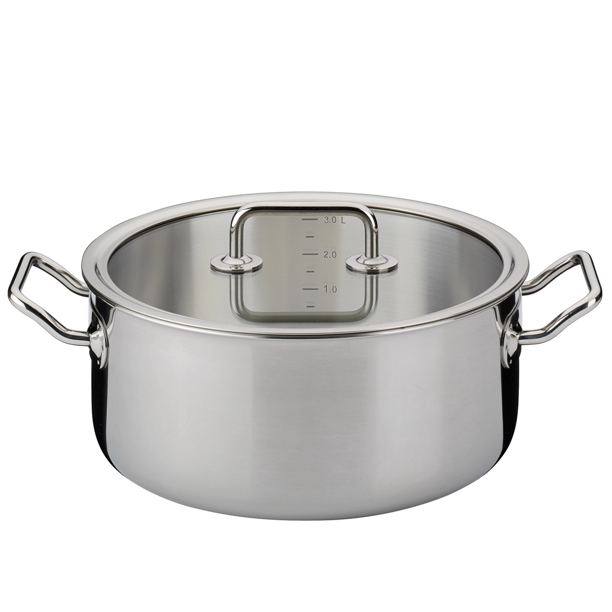 SPRING Bratentopf BRIGADE BASIC 24 cm 4,7 Liter mit Glasdeckel INDUKTION