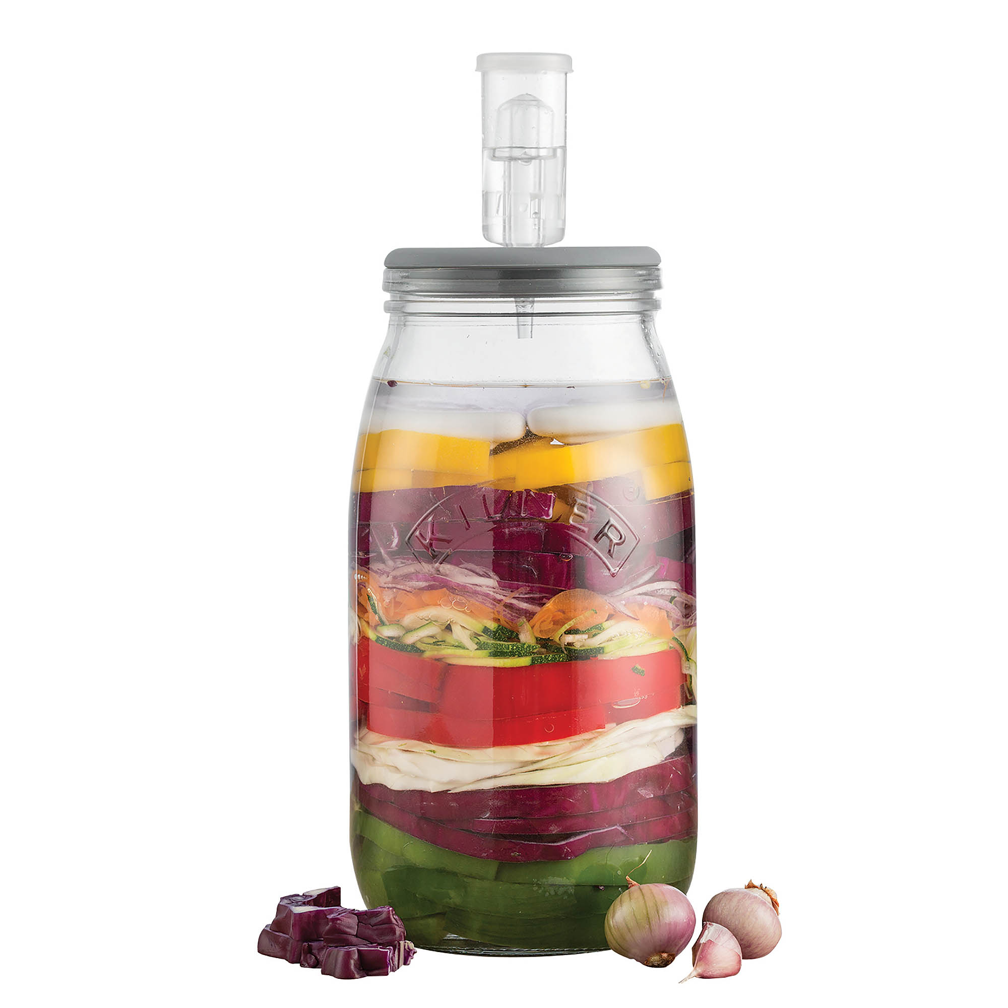 KILNER Fermentier-Set 3 Liter Glas mit Zubehör