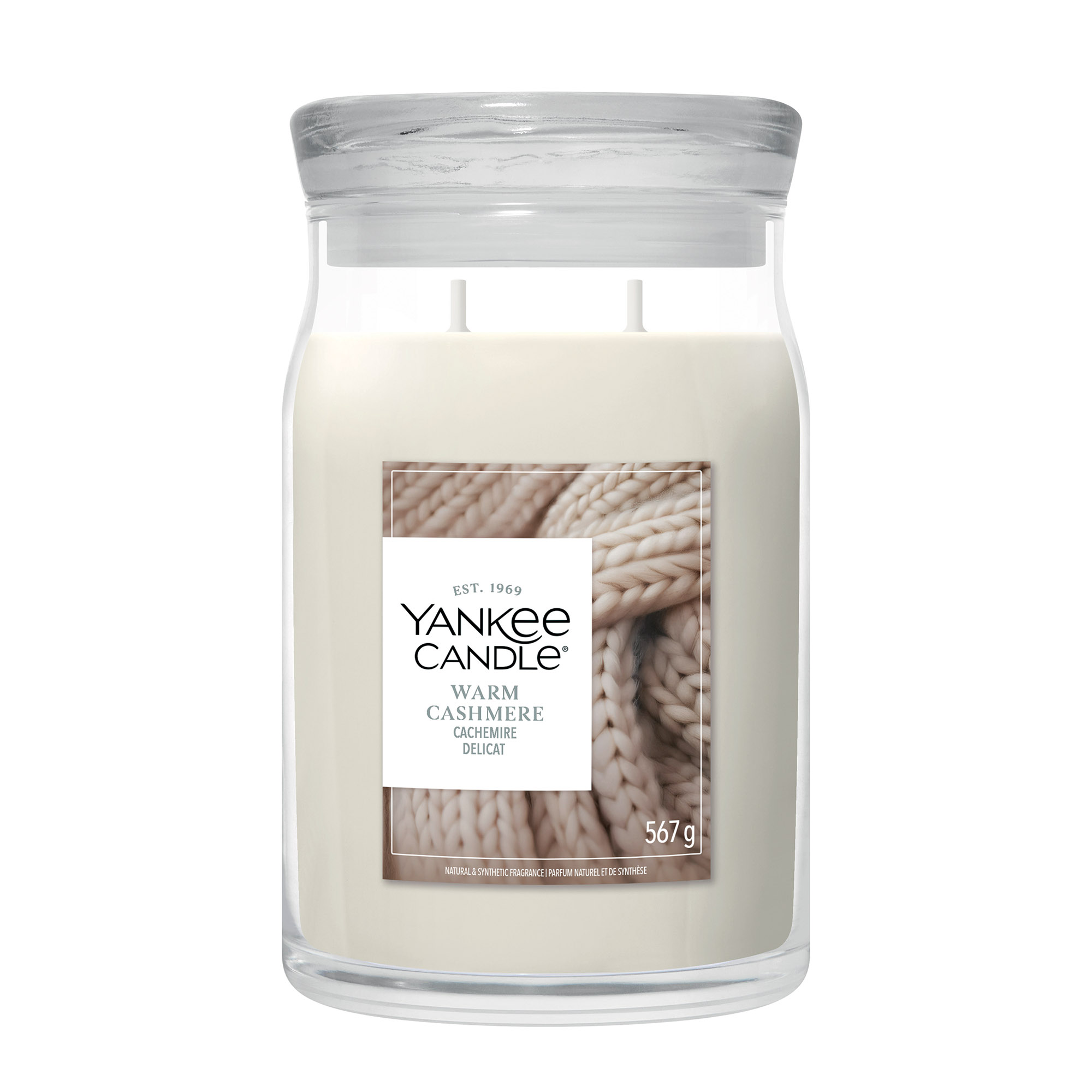YANKEE CANDLE Große Signature Kerze WARM CASHMERE 567 g Duftkerze