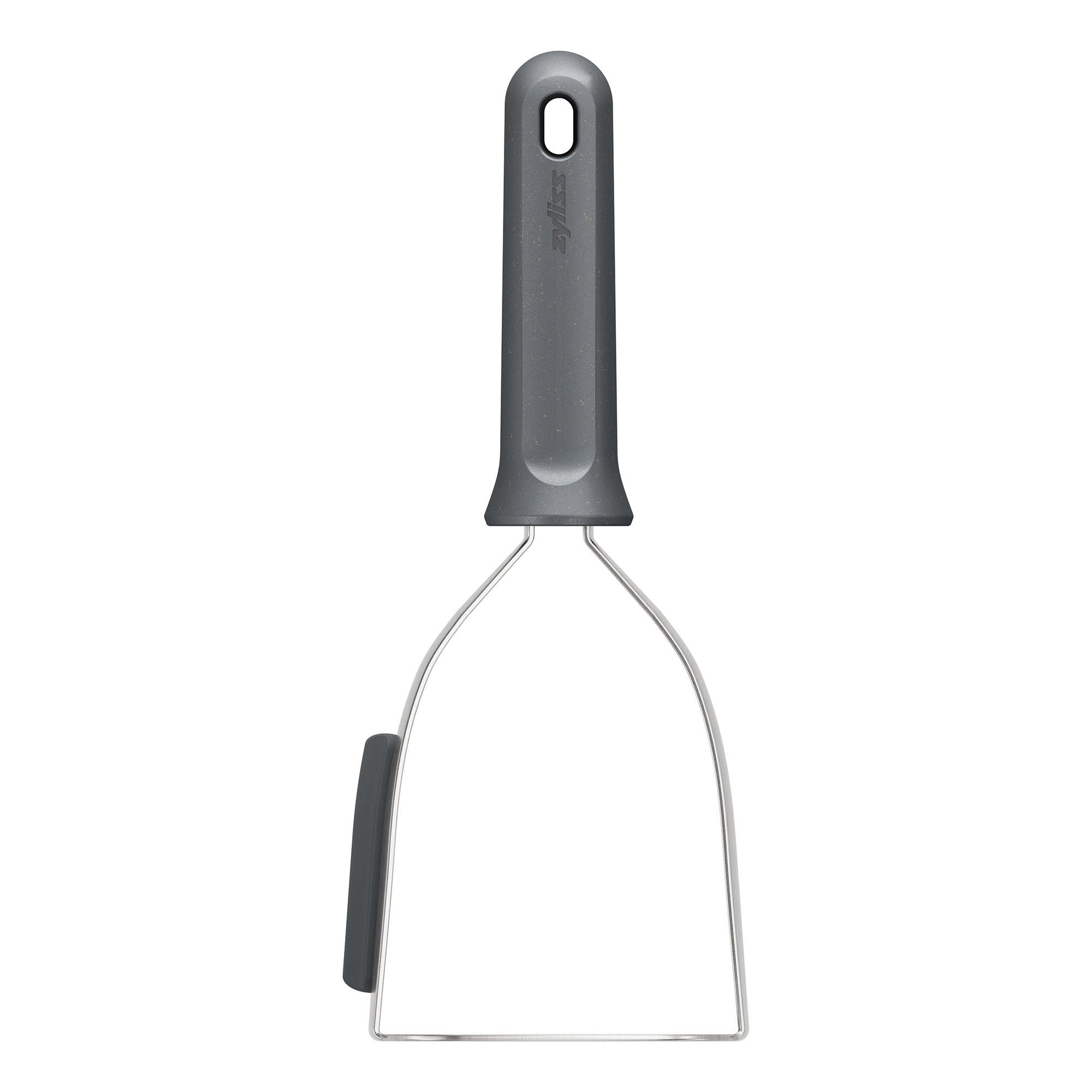 ZYLISS potato masher with a plastic handle reinforced with wheat straw fibres