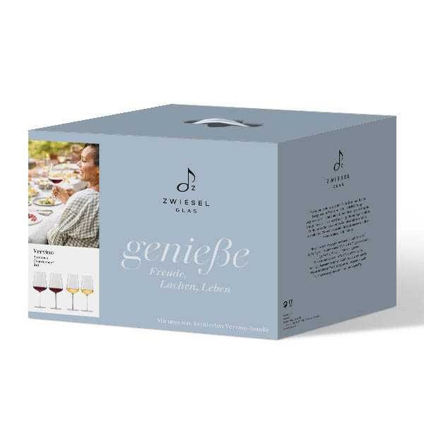 SCHOTT ZWIESEL VERVINO series set with 2 x Bordeaux glass + 2 x Chardonnay glass