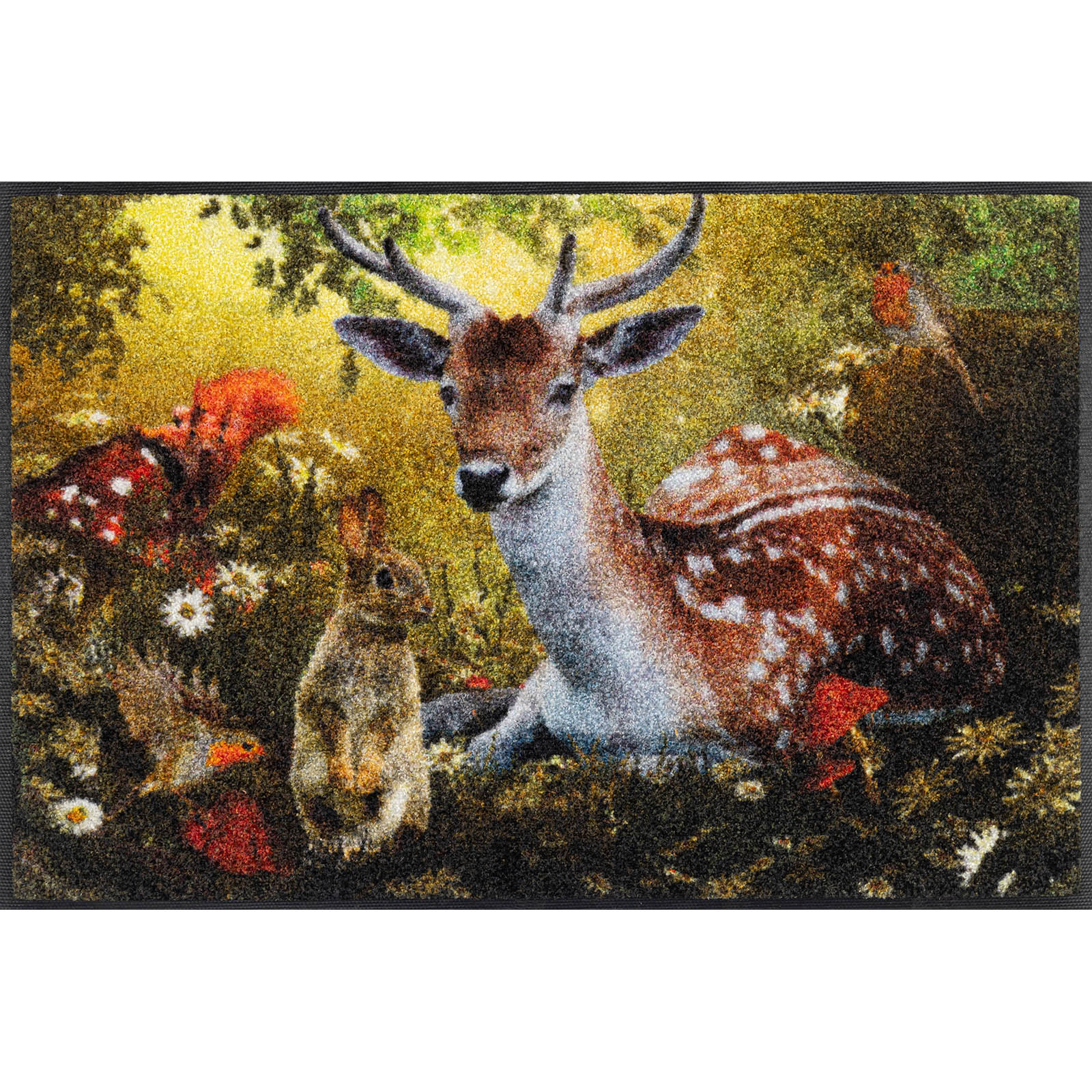 WASH + DRY Fußmatte 50 x 75 cm Motiv FOREST WHISPER Waldgeflüster