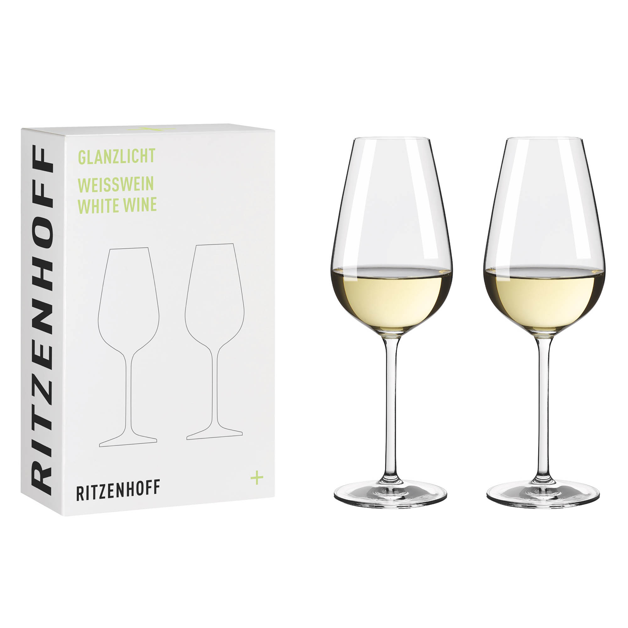 RITZENHOFF 2er-Set Weißweinglas GLANZLICHT Inhalt je 362 ml