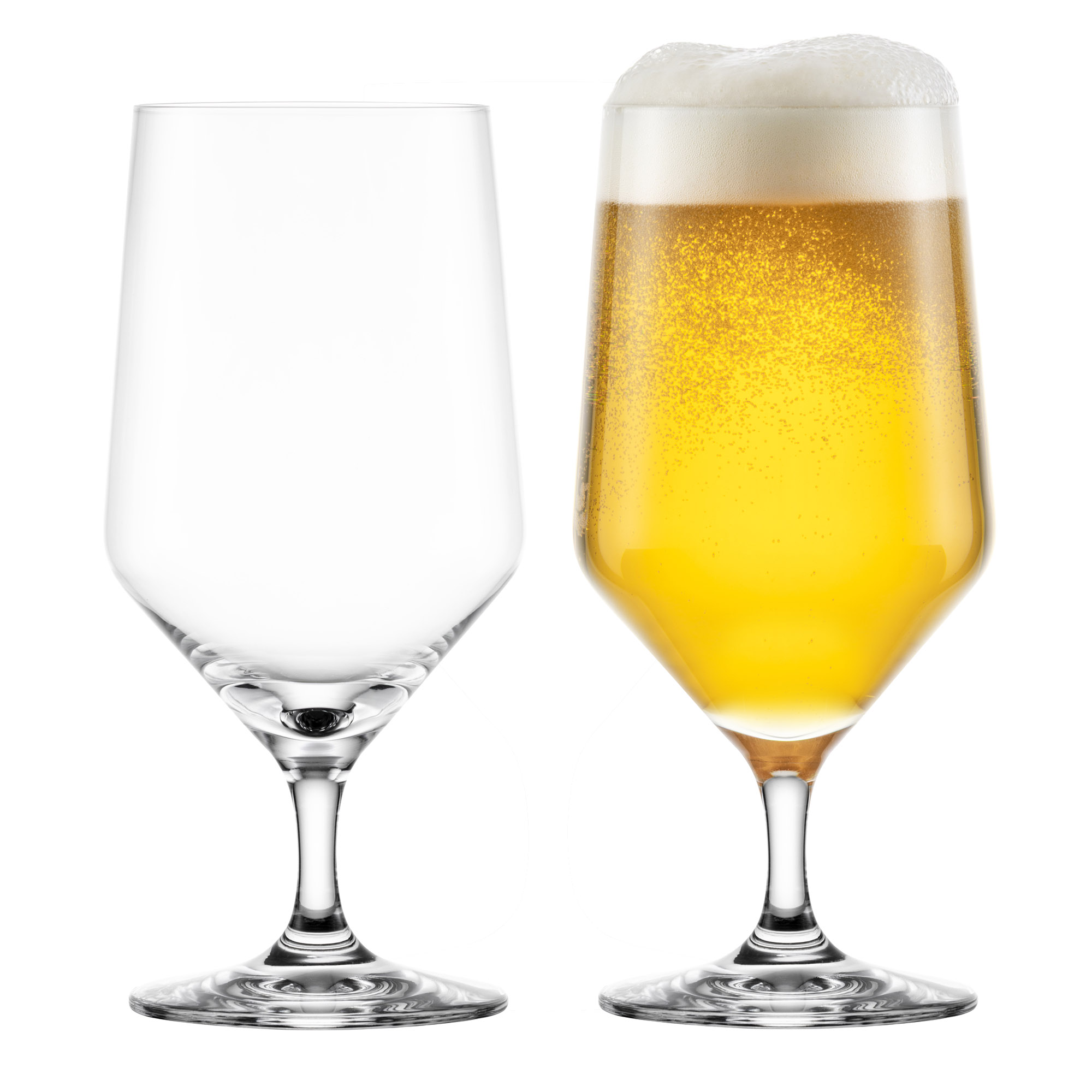 ZWIESEL GLAS Serie PURE Bierglas Biertulpe 2 Stück Inhalt 557 ml