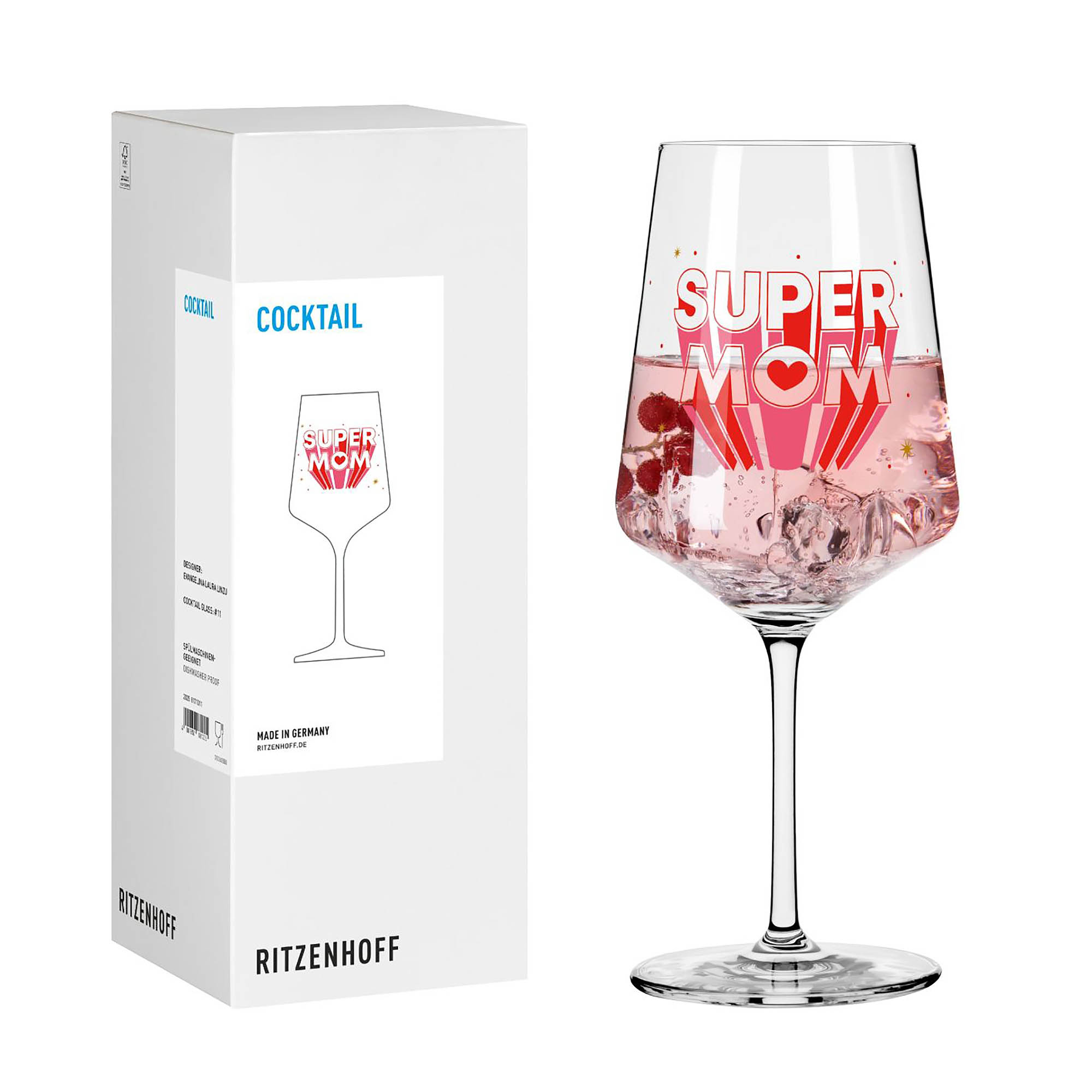 RITZENHOFF Cocktailglas Aperitifglas Hugo-Glas SUPER MOM #11 Inhalt 544 ml