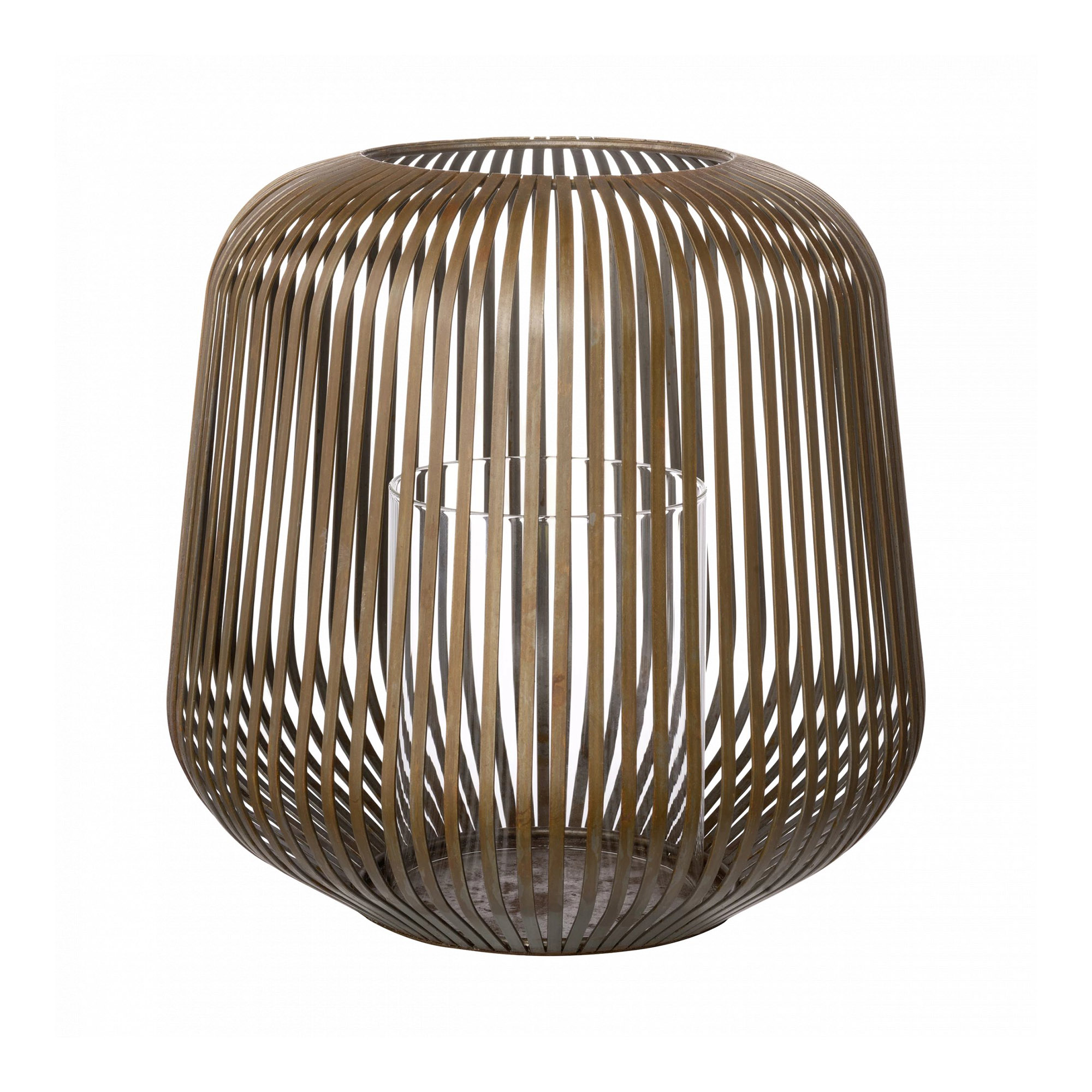 BLOMUS Laterne LITO Größe M 28 cm x 27 cm auch für outdoor rusty look