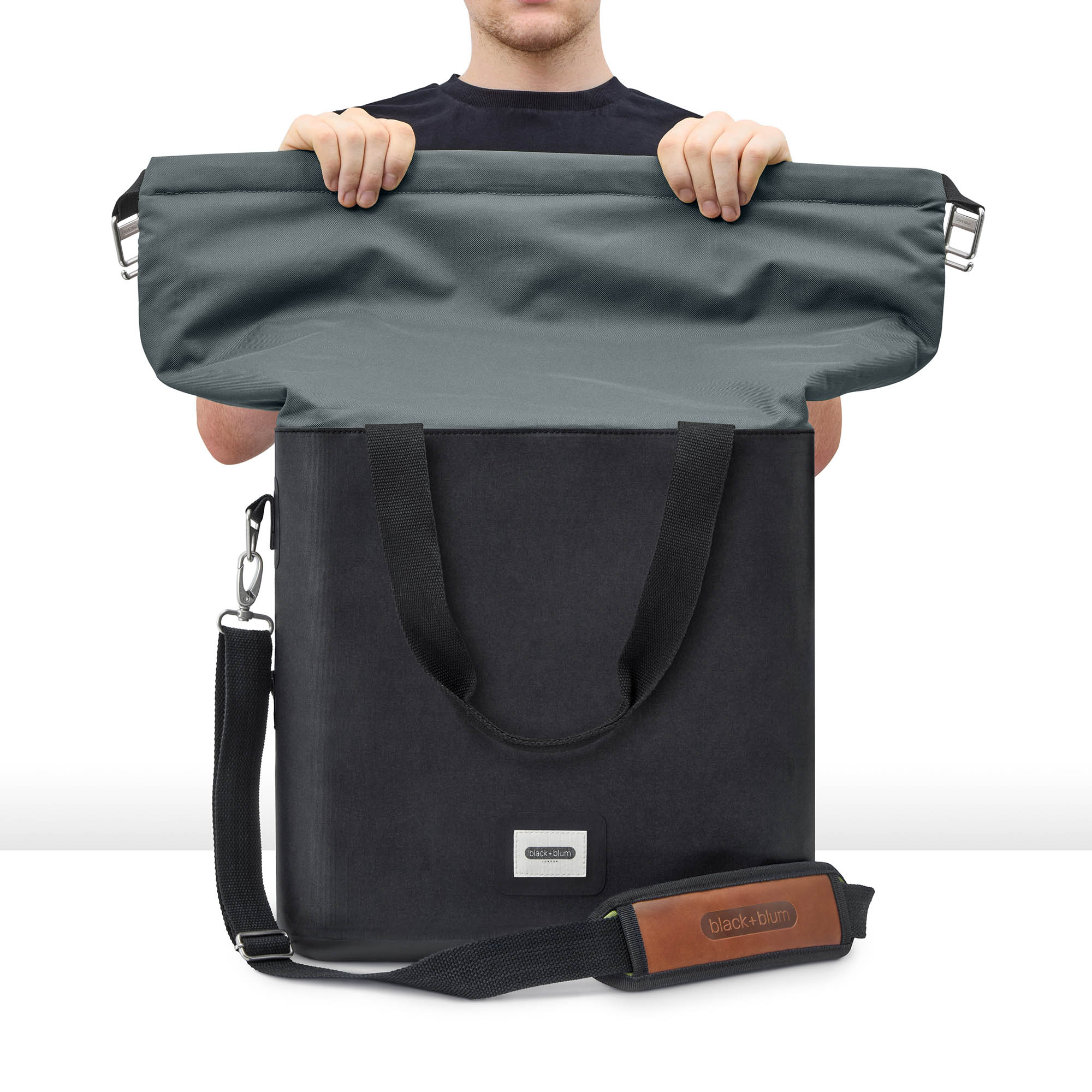 BLACK+BLUM Isolierte Kühltasche COOLER BAG 25 Liter schiefergrau