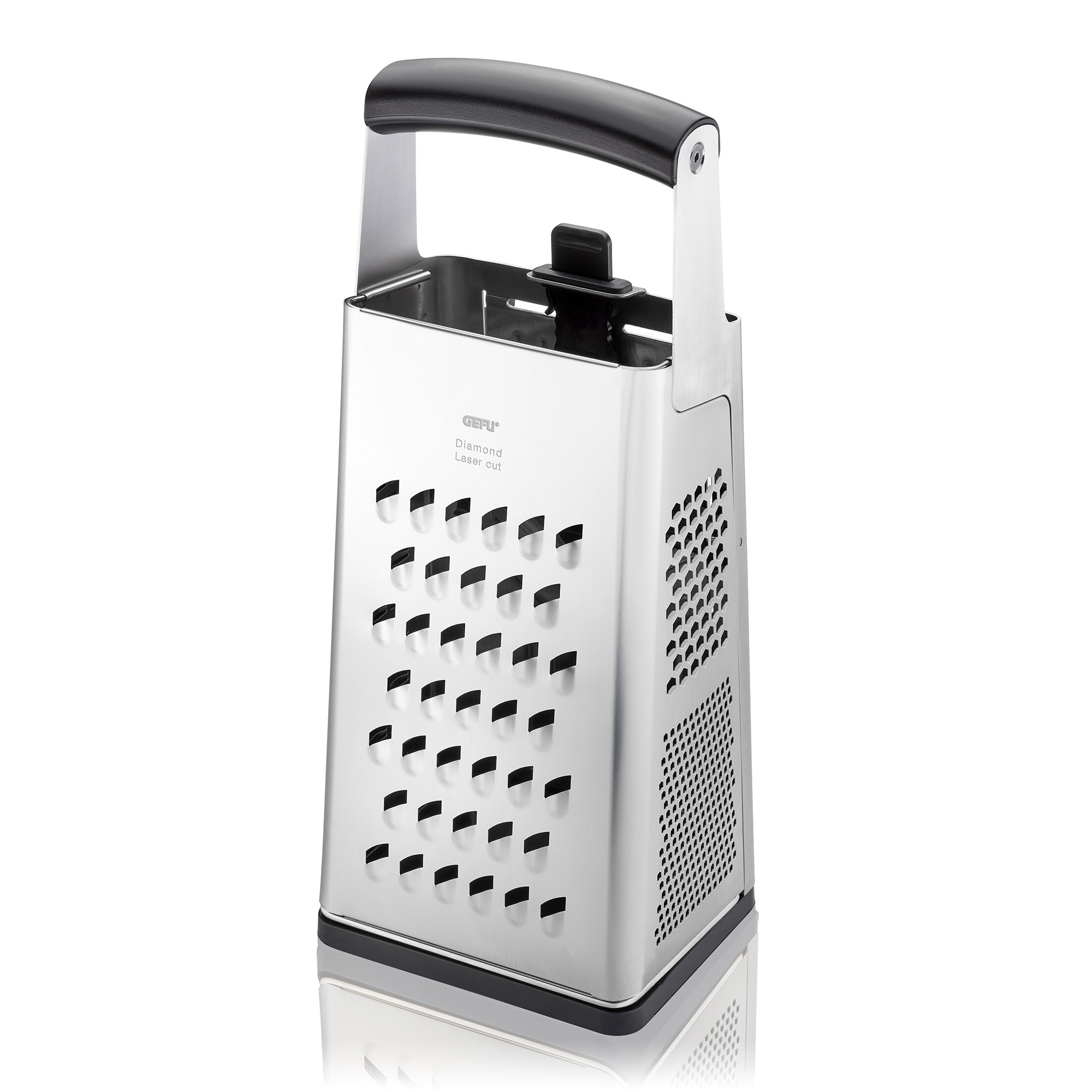 GEFU Vierkantreibe V-CUT mit verstellbarem Hobel und Auffangdeckel