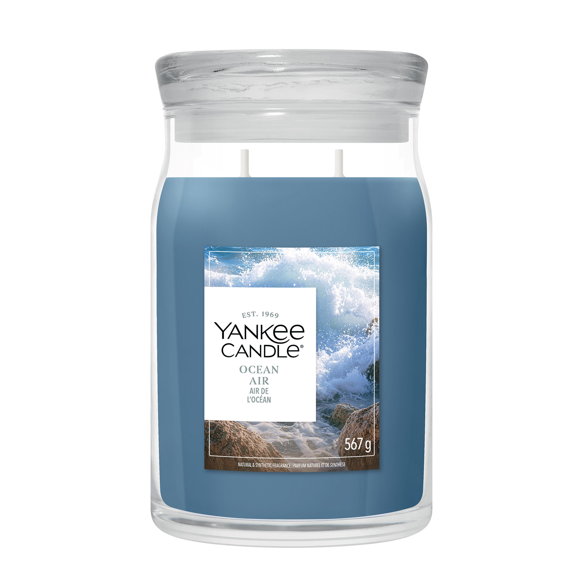 YANKEE CANDLE Große Signature Kerze OCEAN AIR 567 g Duftkerze