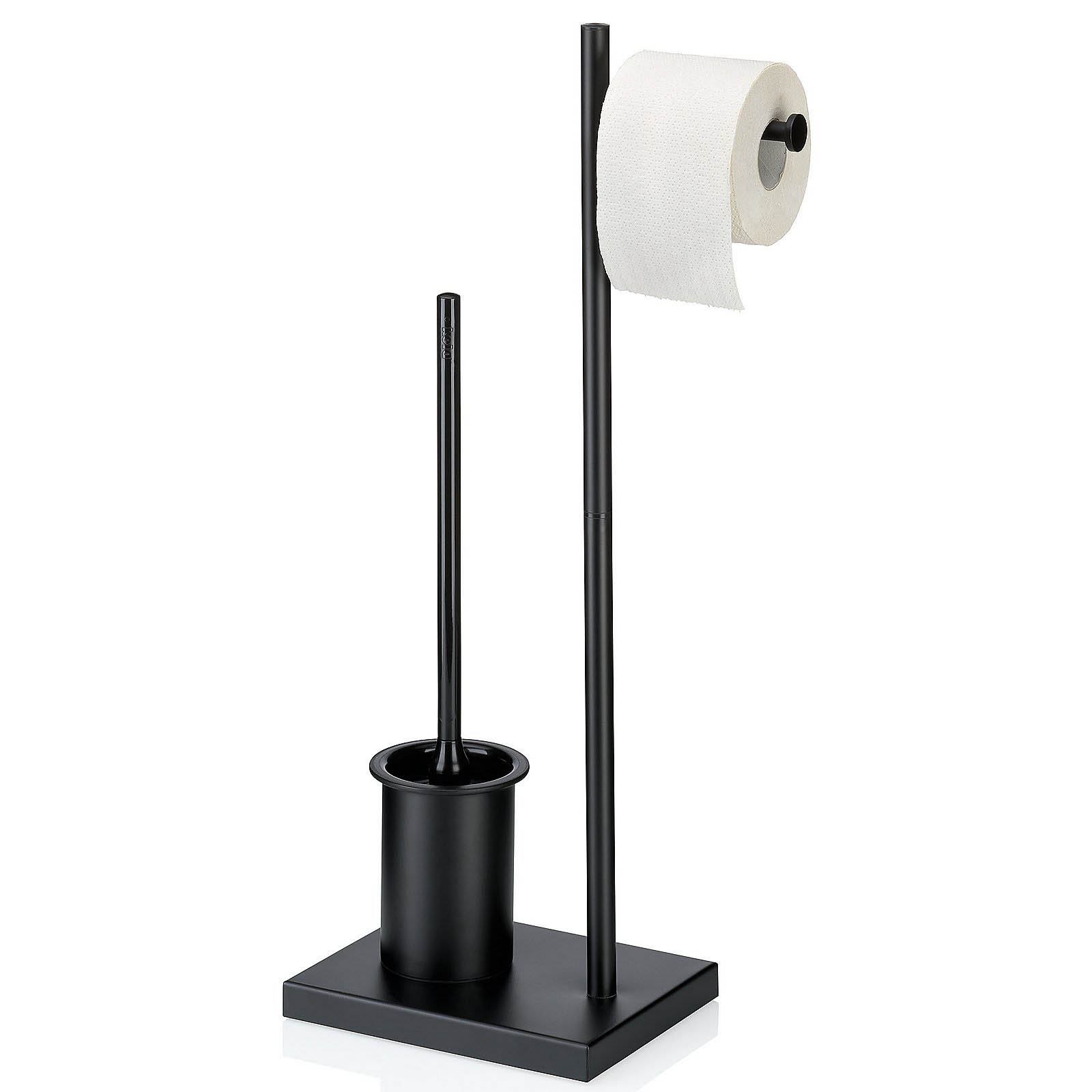 KELA Toilettengarnitur Toilettenbutler DEVIN schwarz 68 cm hoch