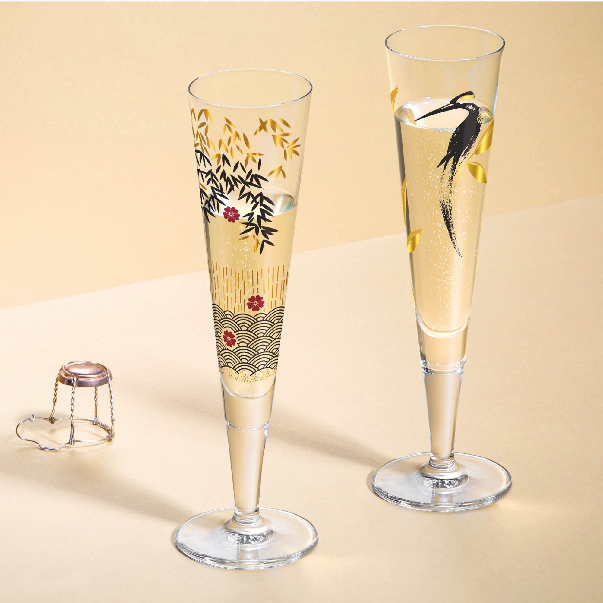 RITZENHOFF Champagnerglas GOLDNACHT No 22 Inhalt 205 ml