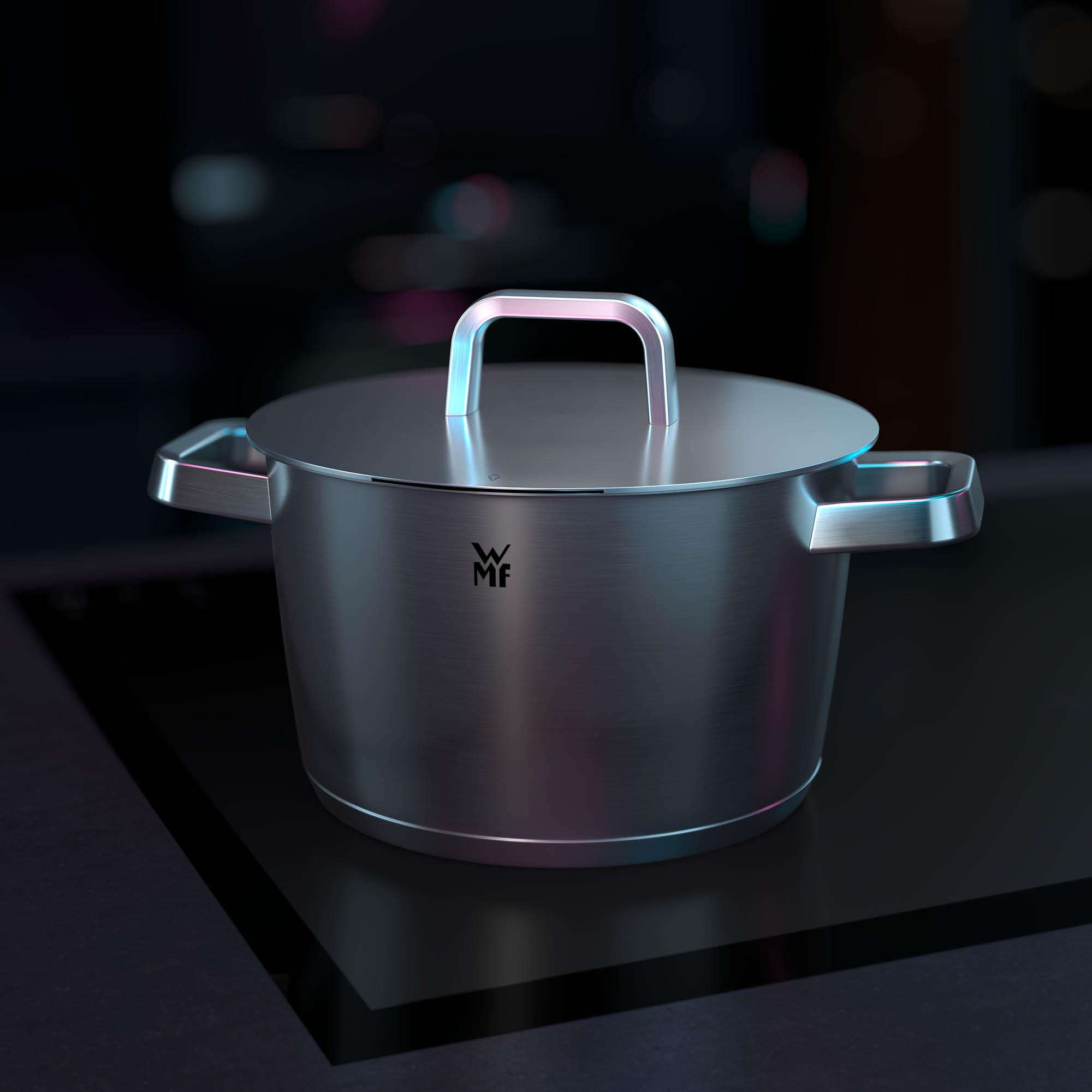 WMF Topf-Set ICONIC 2 teilig Kochtopf 22 cm und Stielkasserolle 18 cm
