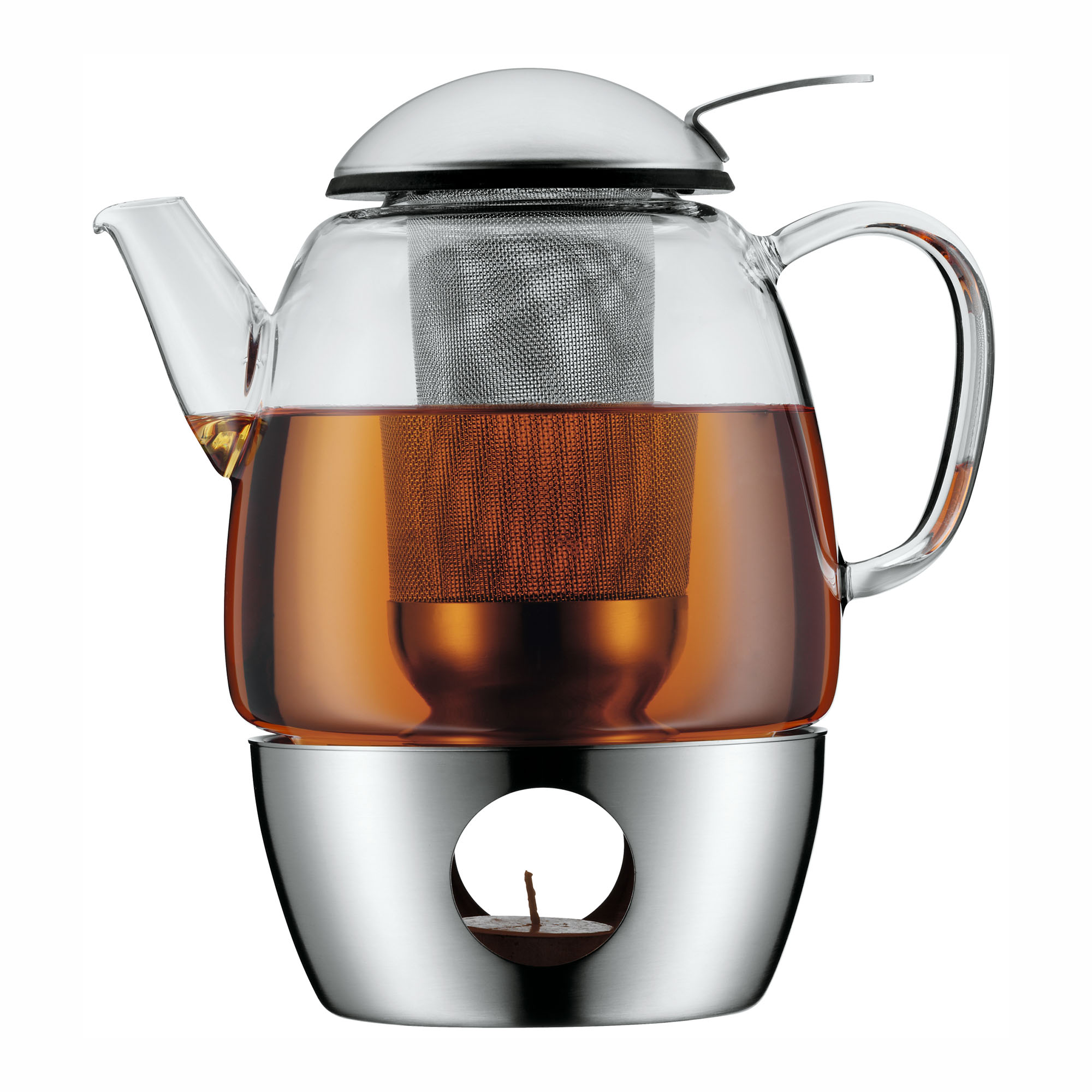 WMF Tee-Set SmarTea 3-teilig Teekanne, Teesieb und Stövchen