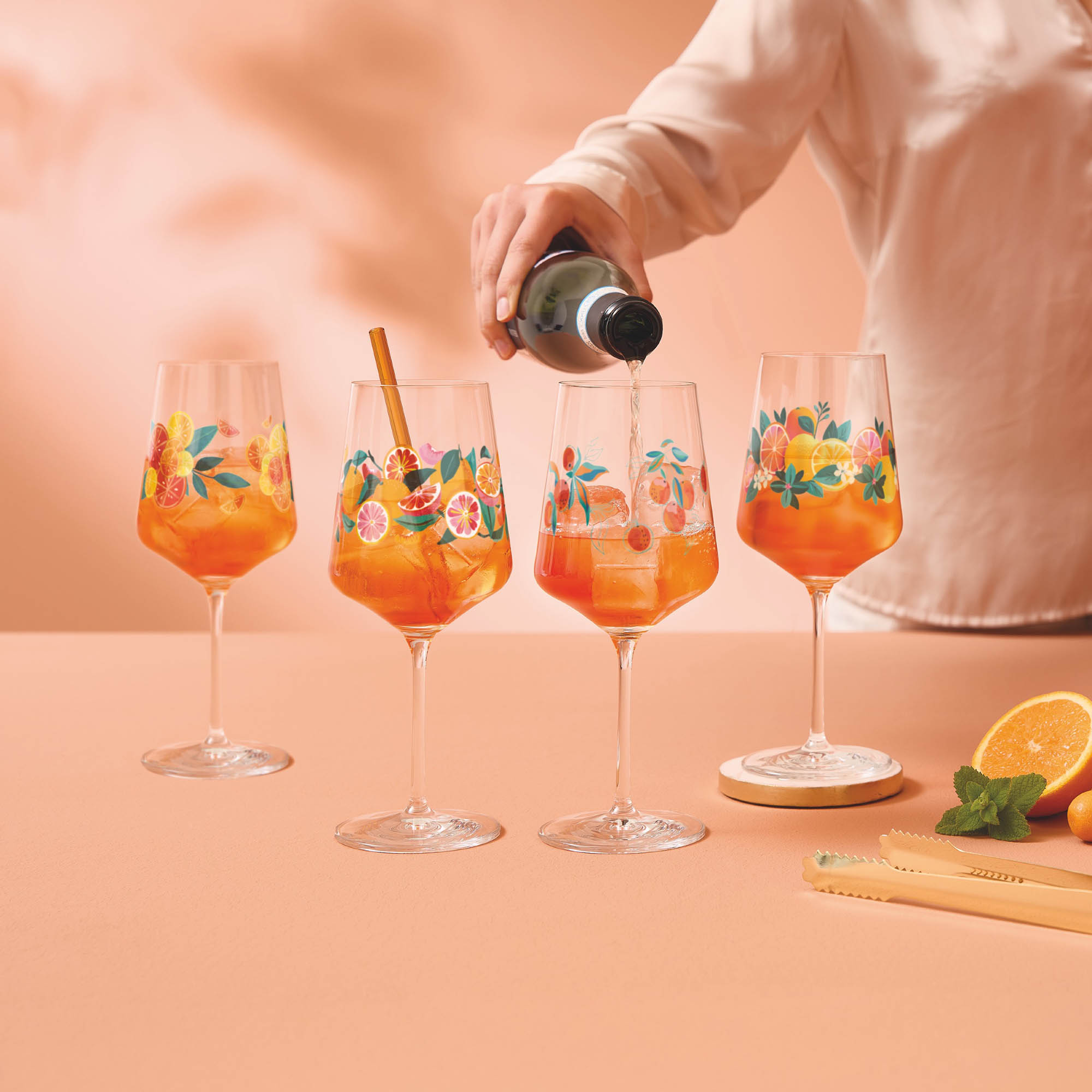 RITZENHOFF Aperitif-Glas SOMMERRAUSCH  F25 Aperizzo 4er Set Inhalt je 544 ml