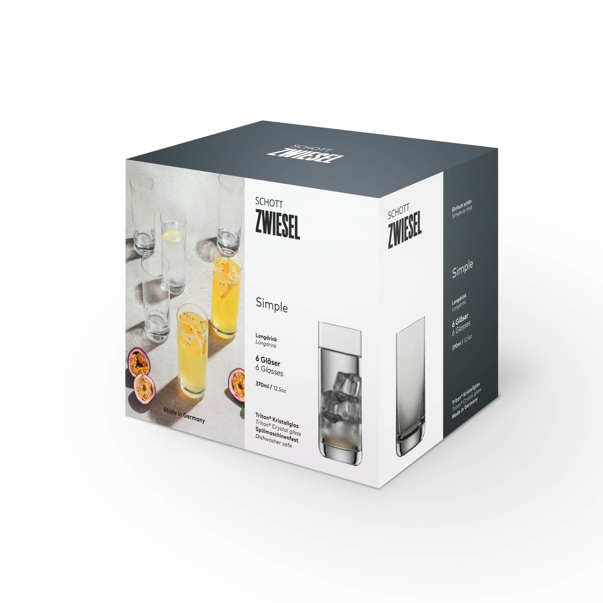 SCHOTT ZWIESEL Serie SIMPLE Longdrinkglas 6 Stück Inhalt 390 ml Longdrink