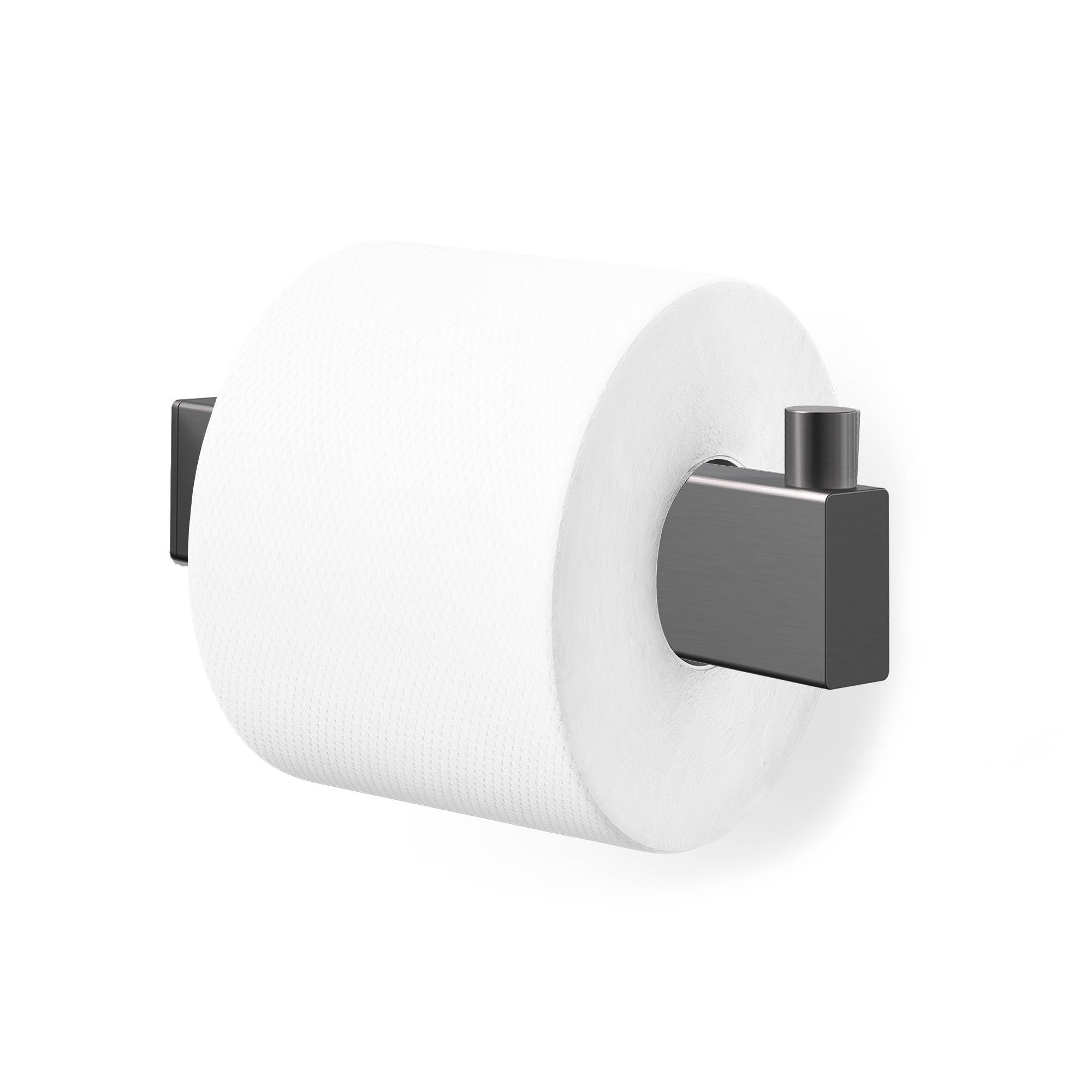 ZACK Ersatz-Toilettenpapierhalter LINEA aus Edelstahl graphite für Wandmontage