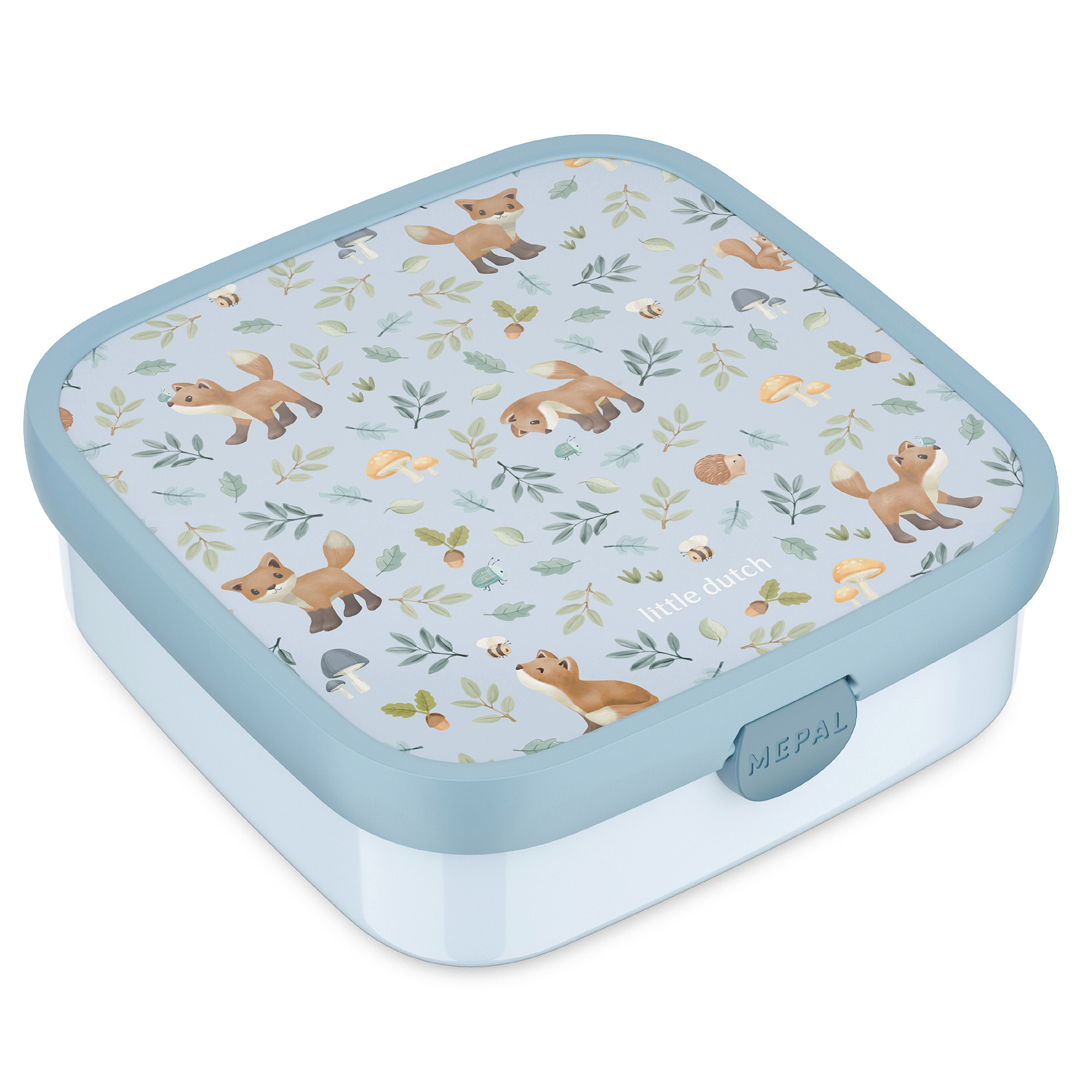 MEPAL Brotdose CAMPUS groß 1,3 Liter 2 Bento-Einsätze LITTLE DUTCH Forest Friends