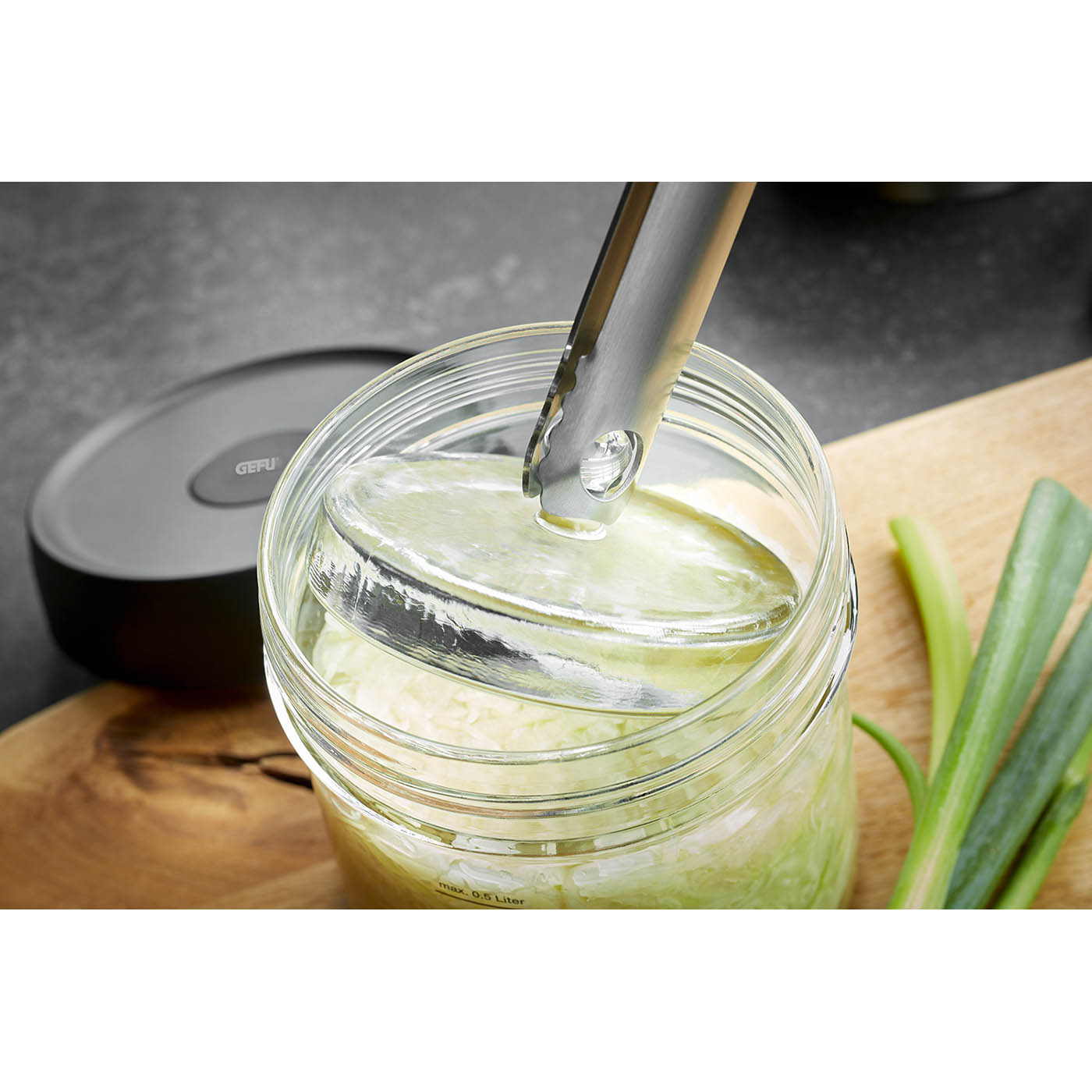 GEFU Fermentier-Zange Küchenzange NATIVO Edelstahl Eiswürfelzange