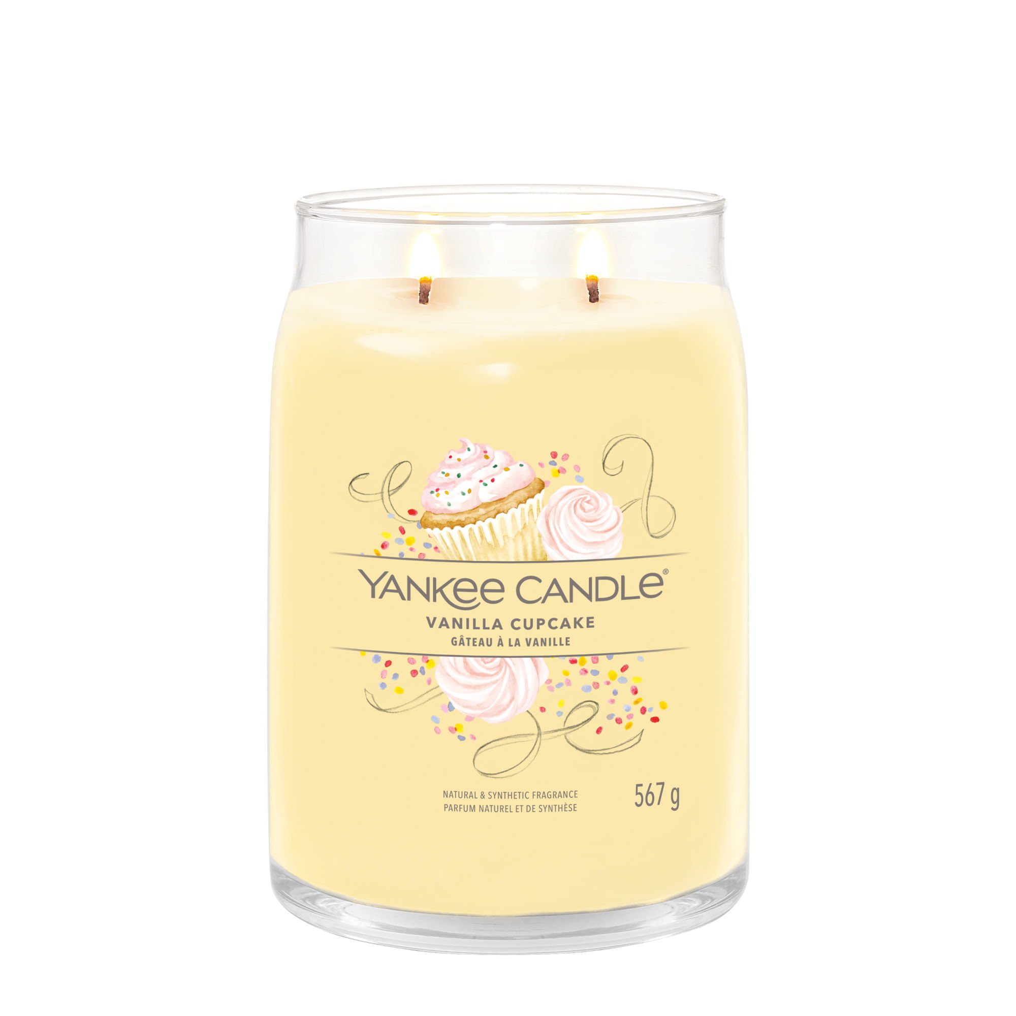 YANKEE CANDLE Große Signature Kerze VANILLA CUPCAKE 567 g Duftkerze