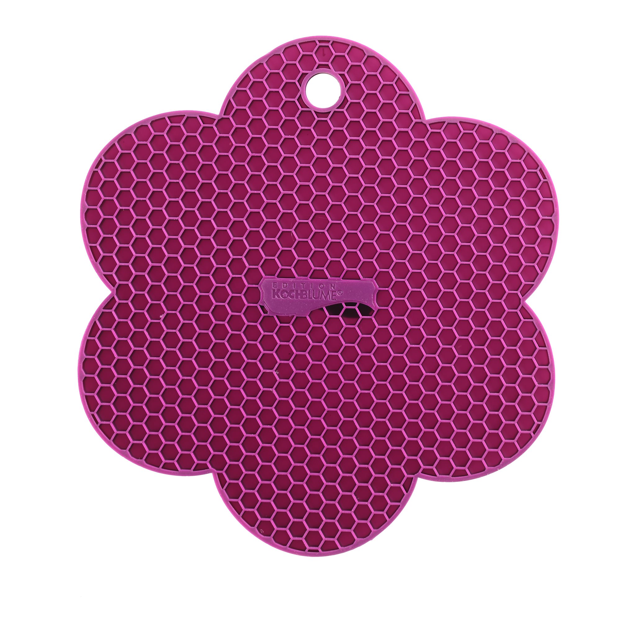 KOCHBLUME Waben-Untersetzer Blume LILA Silikon Topflappen