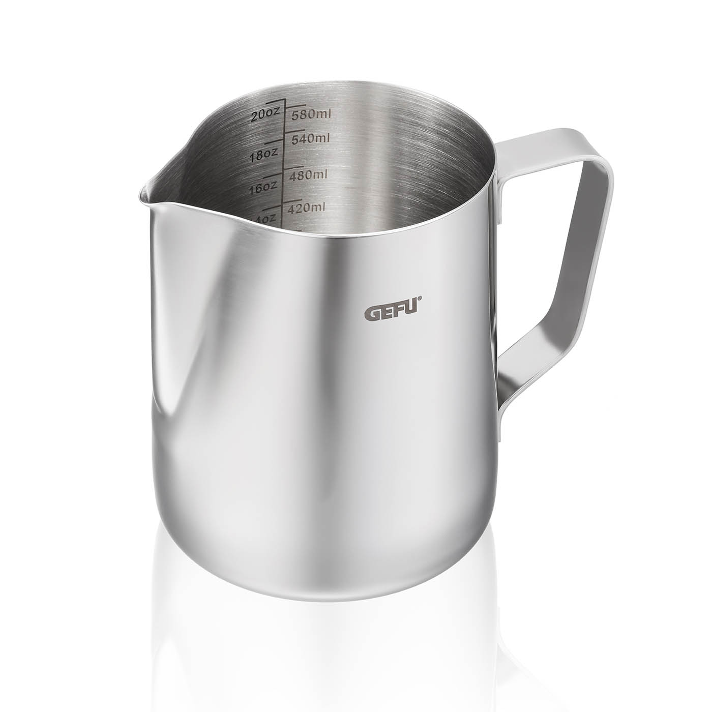 GEFU Milchkännchen BARISTA 0,6 Liter Edelstahl