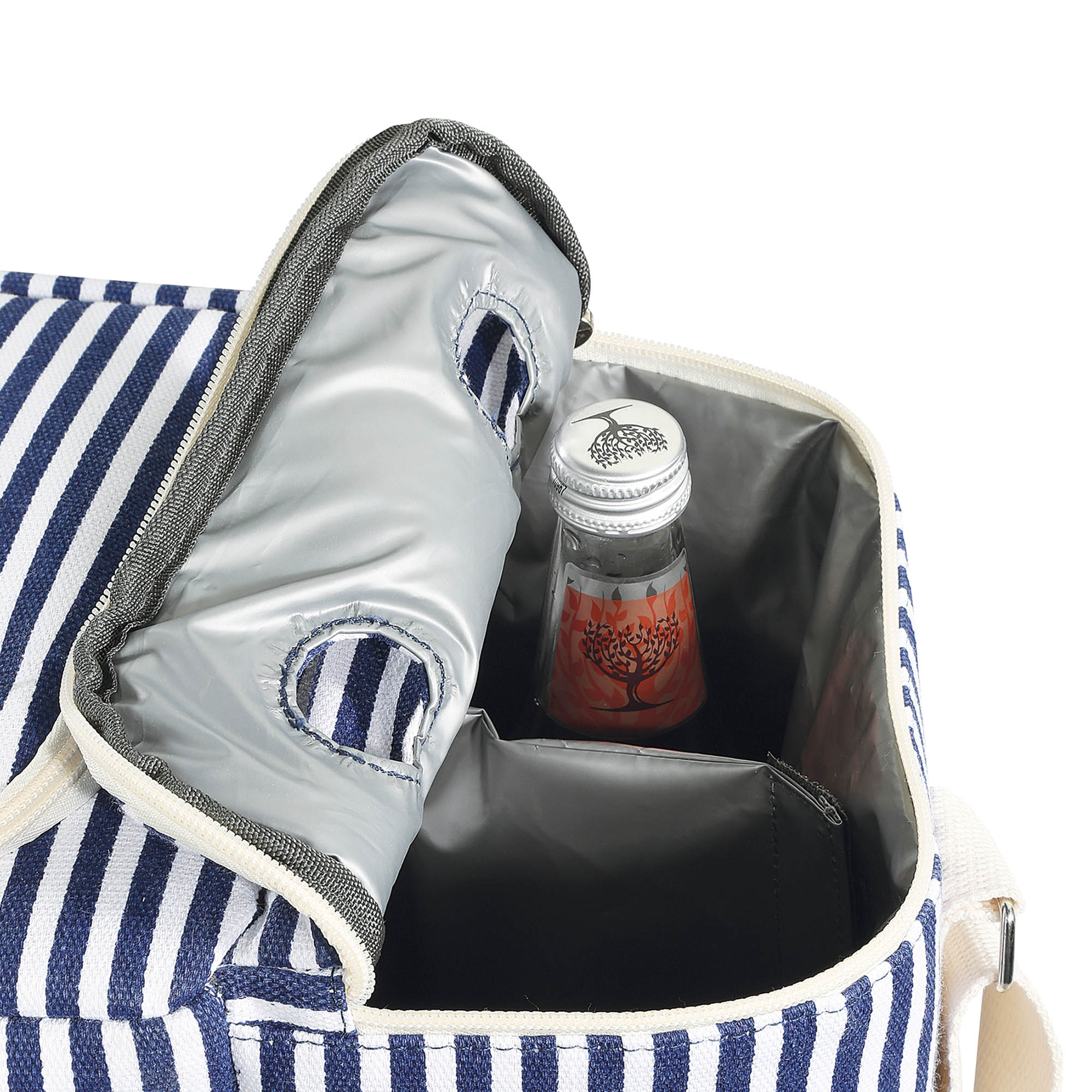 CILIO Isoliertasche MARITIMO blau-weiß groß 23 Liter - 42 cm x 22 cm x 33 cm