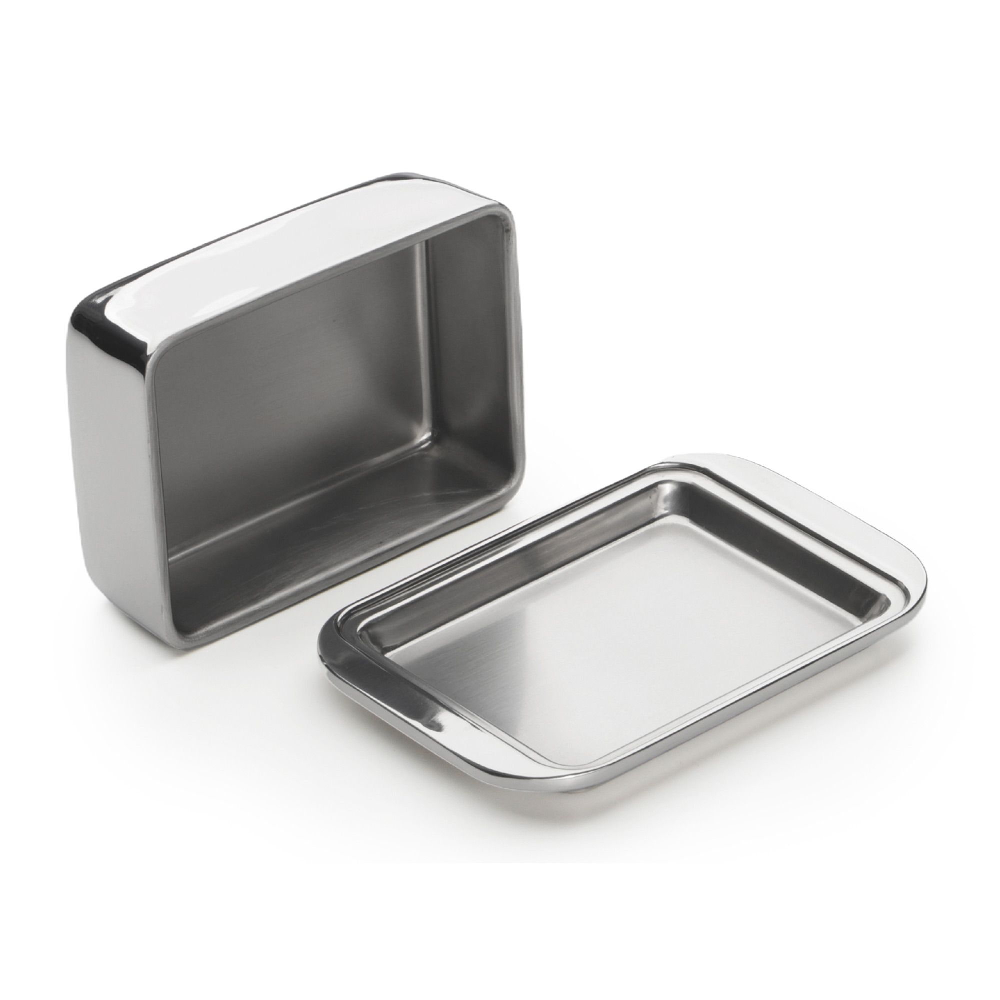 WEIS stainless steel double-walled butter dish for 250 g pieces