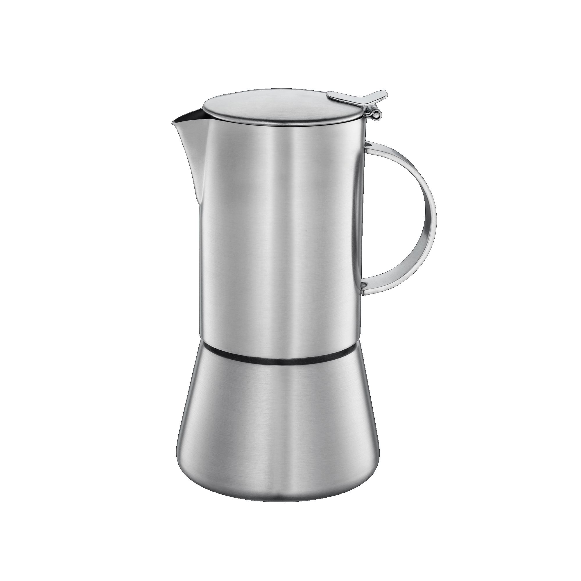 CILIO Espressokocher AIDA für 4 Tassen aus Edelstahl matt