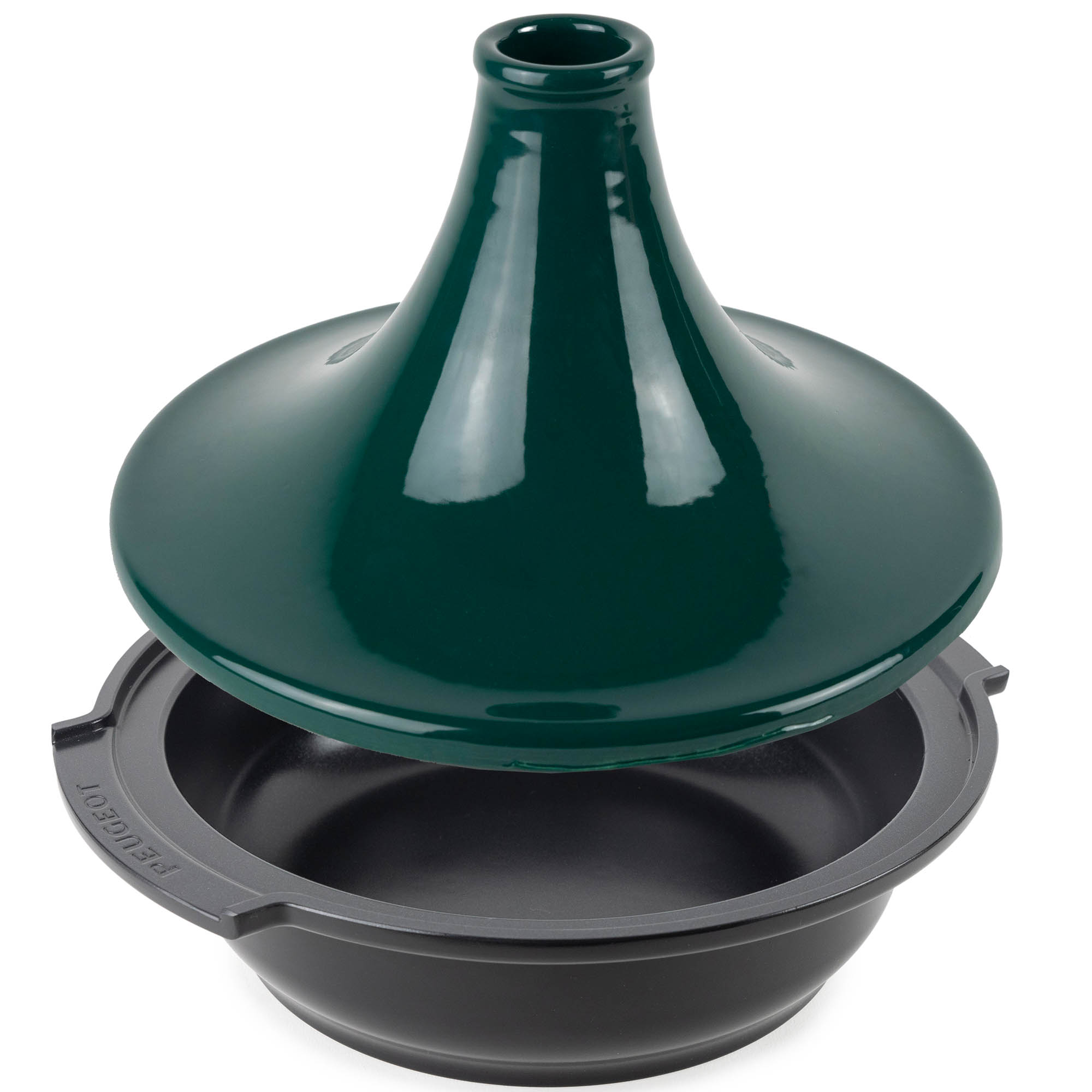 PEUGEOT Tagine Tajine ATLAS 30 cm Aluminium mit Keramikdeckel waldgrün