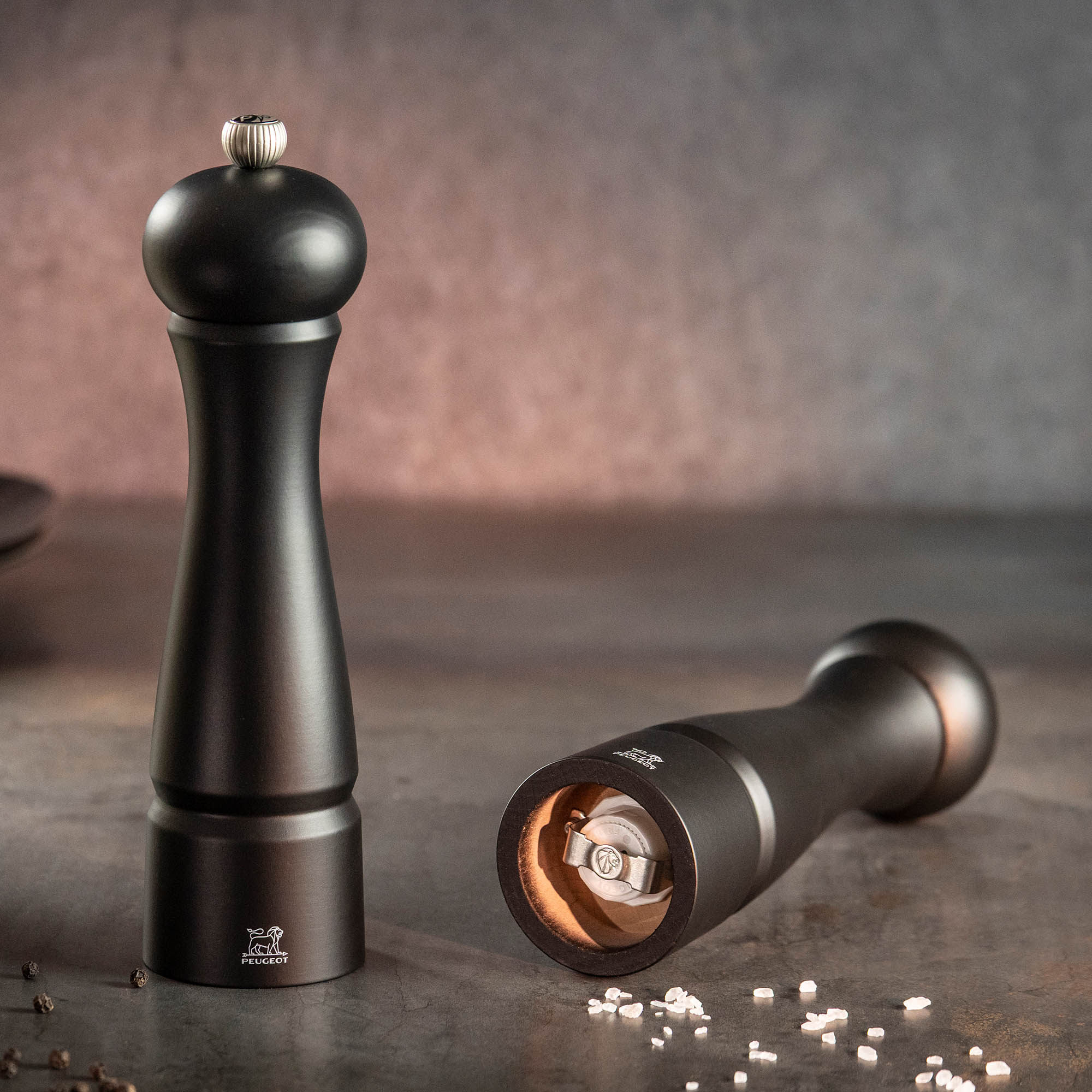 PEUGEOT FESTIVAL Pepper Mill, 22 cm, matt black beech