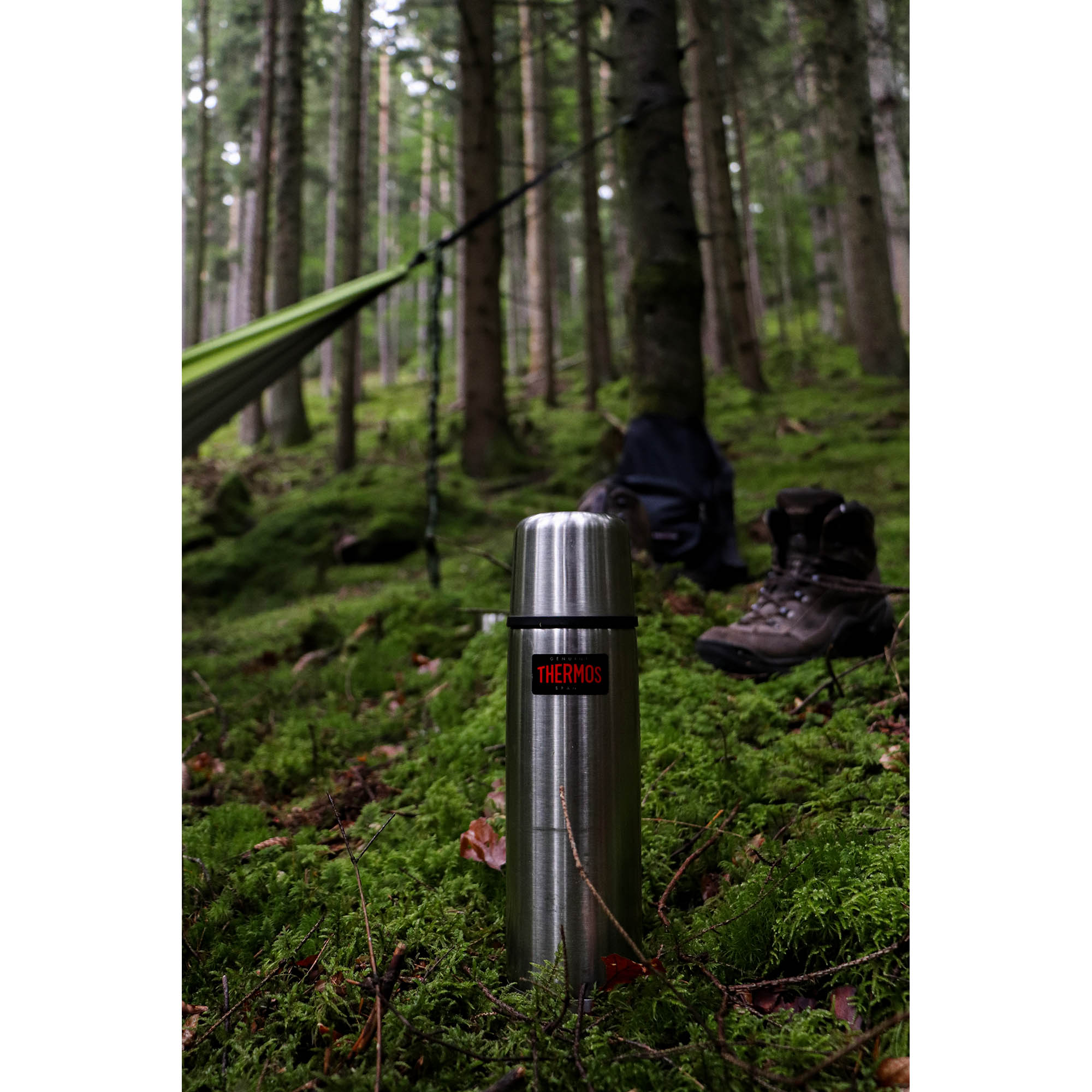 THERMOS Isolierflasche LIGHT & COMPACT Edelstahl matt doppelwandig 1,0 Liter