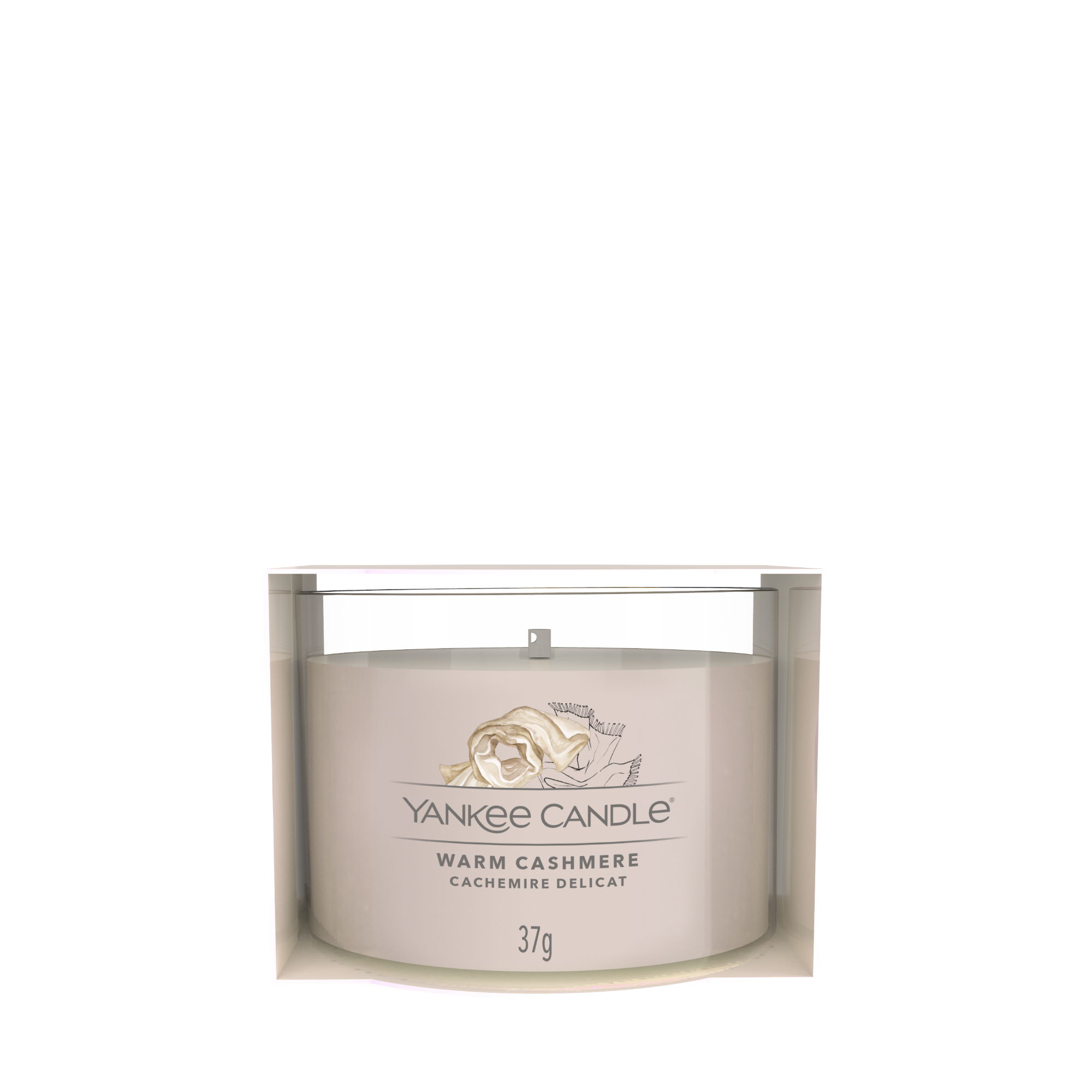 YANKEE CANDLE glass votive candle WARM CASHMERE 37 g scented candle