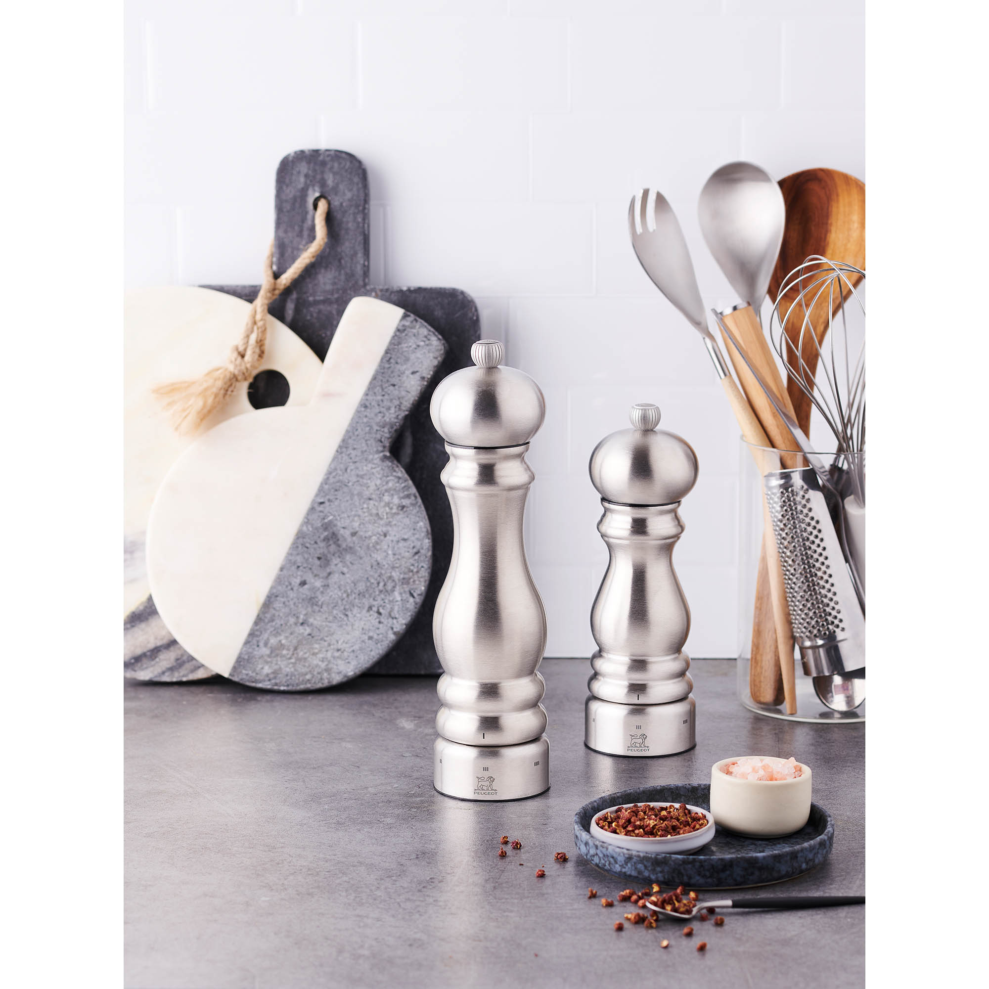 PEUGEOT Pfeffermühle PARIS CHEF 22 cm Edelstahl U'Select