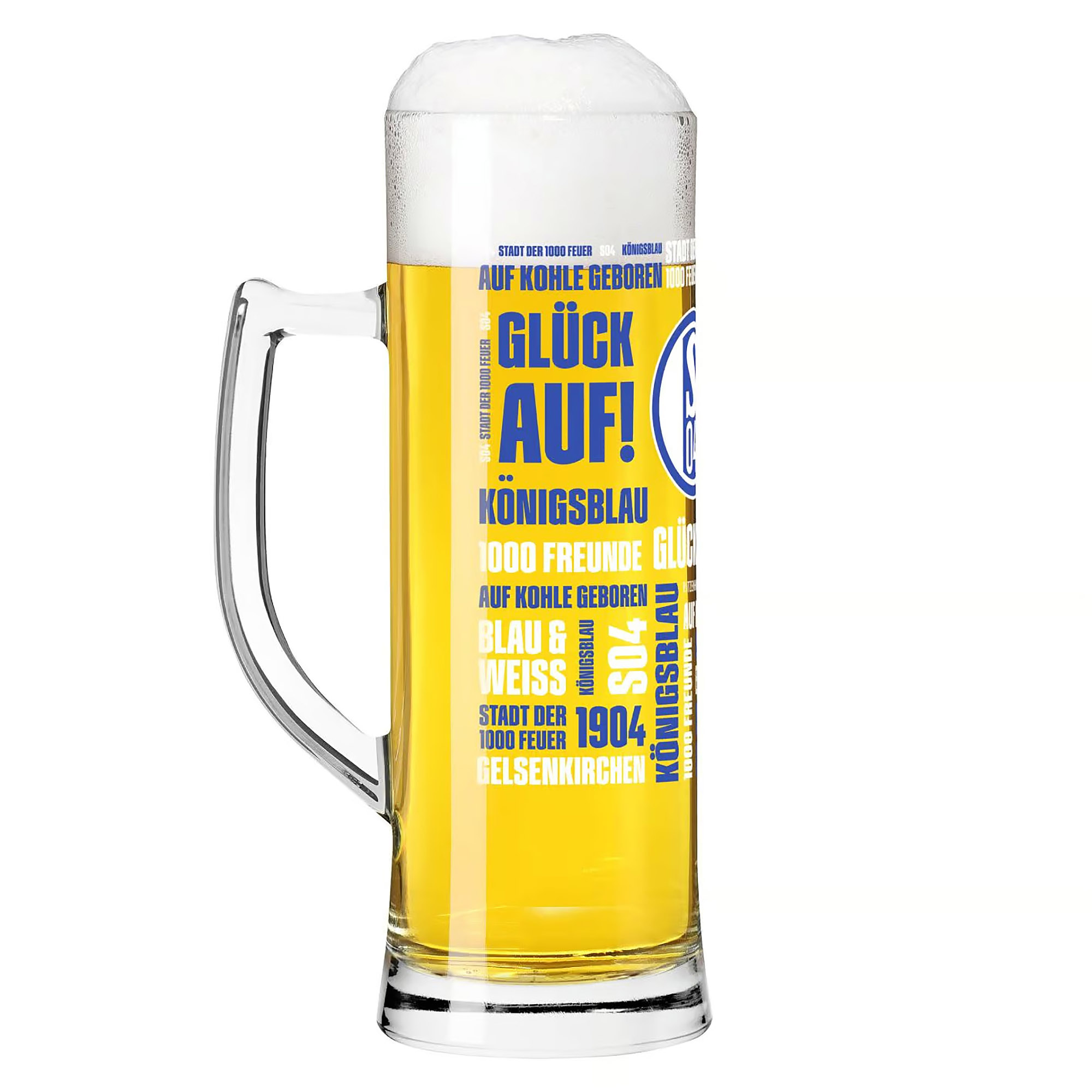 RITZENHOFF Bierglas Bierkrug Bierseidel FC SCHALKE 04 Inhalt 584 ml