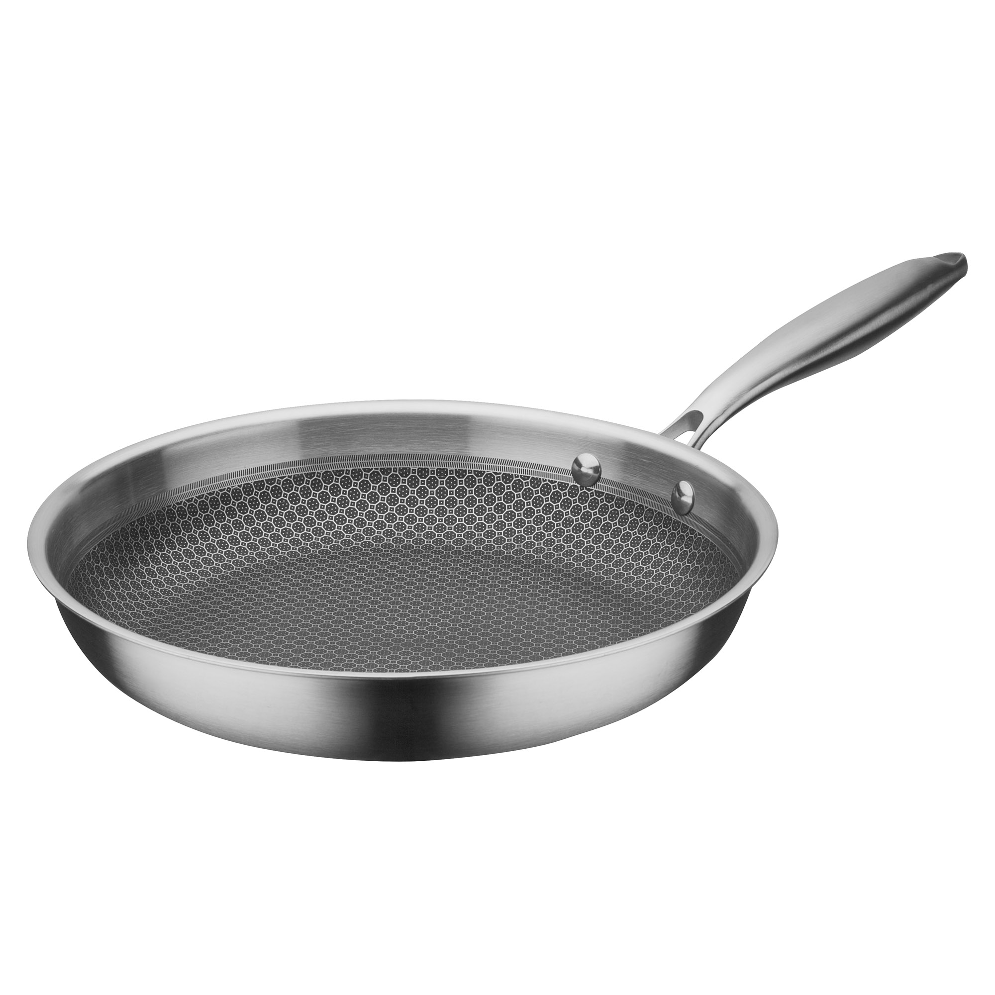 GSW Bratpfanne INOXXA BLACK Antihaft-Versiegelung PFAS-frei Wabenstruktur 28 cm