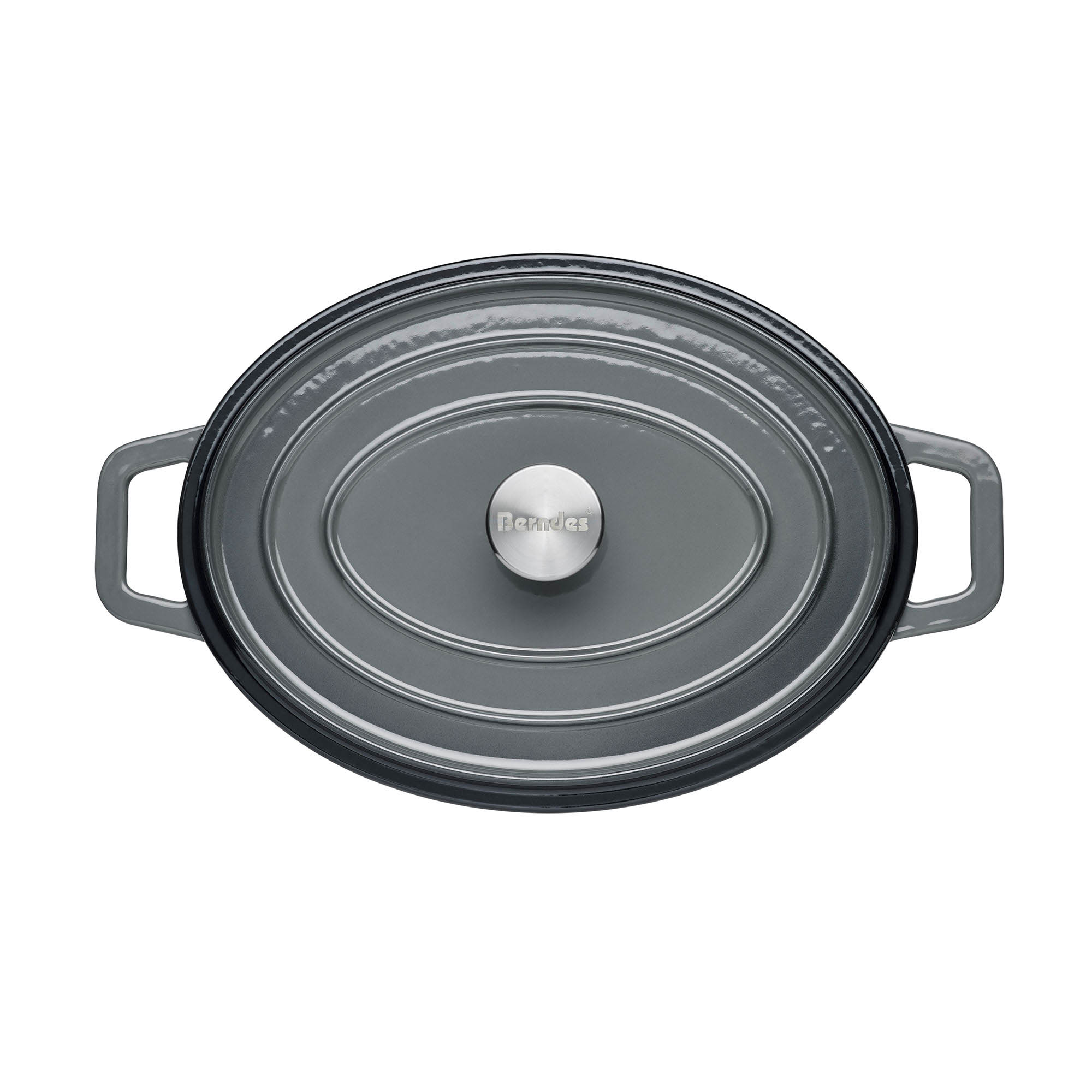 BERNDES casserole B.IRON cast iron oval 31 x 24 cm 6 litres black INDUCTION