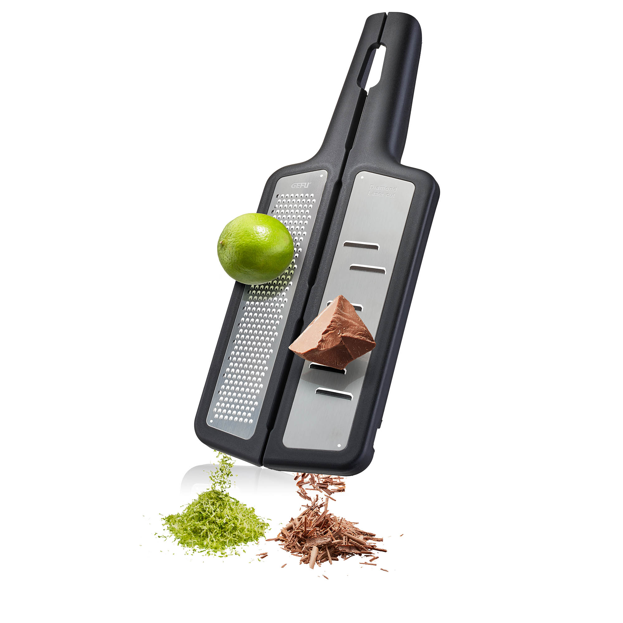 GEFU RAFINO folding grater Kitchen grater fine grater + slicer with Diamond Laser Cut