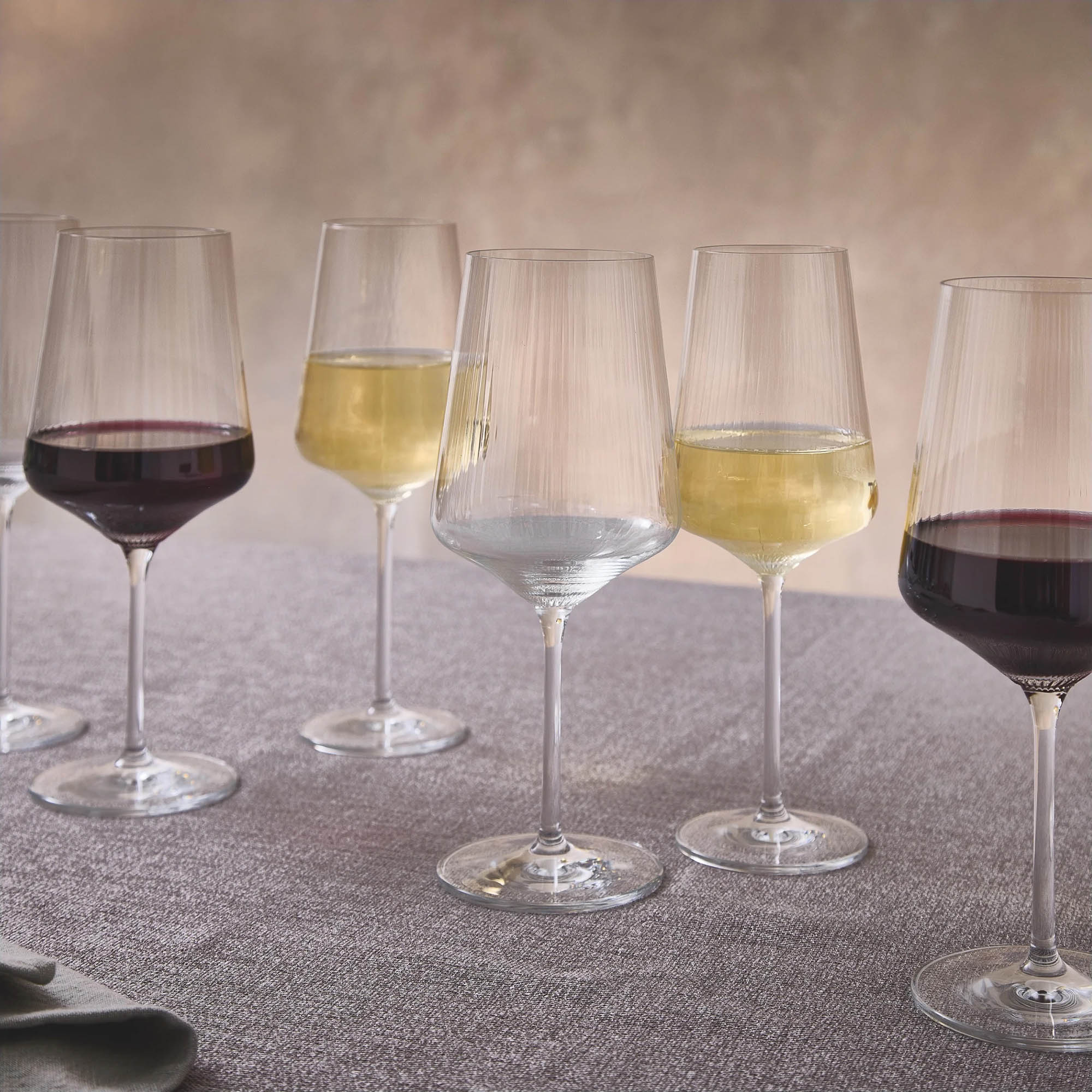 RITZENHOFF set of 12 SONNENSCHLIFF 6 x red wine glass 6 x white wine glass