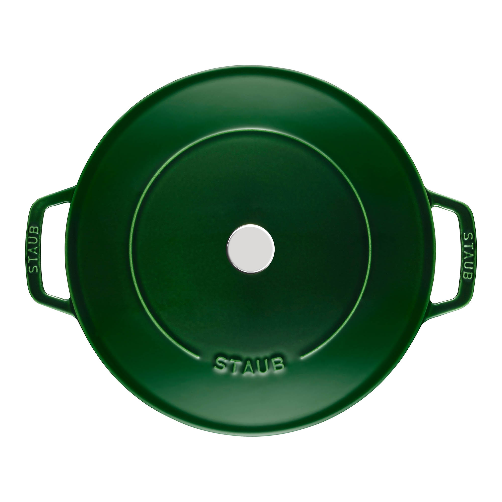 STAUB France roaster CHISTERA 28 cm 3.7 litre cast iron round basil green