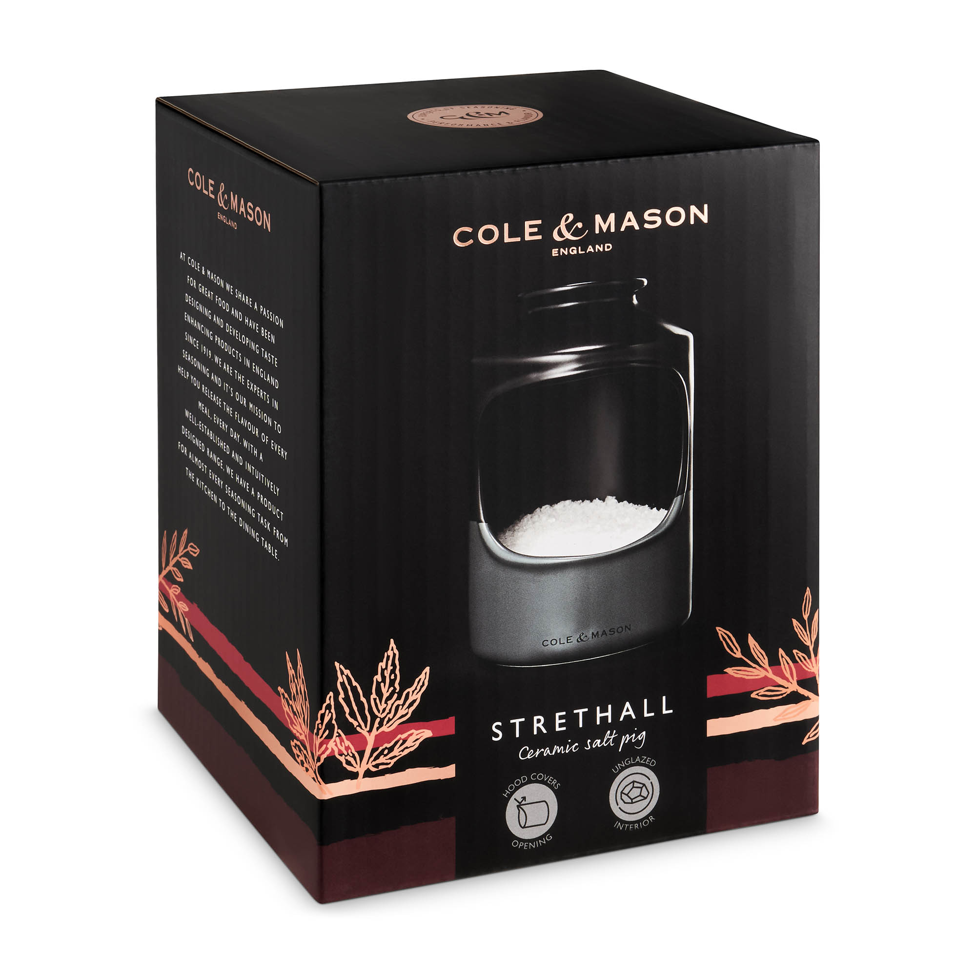 COLE & MASON STRETHALL ceramic salt cellar
