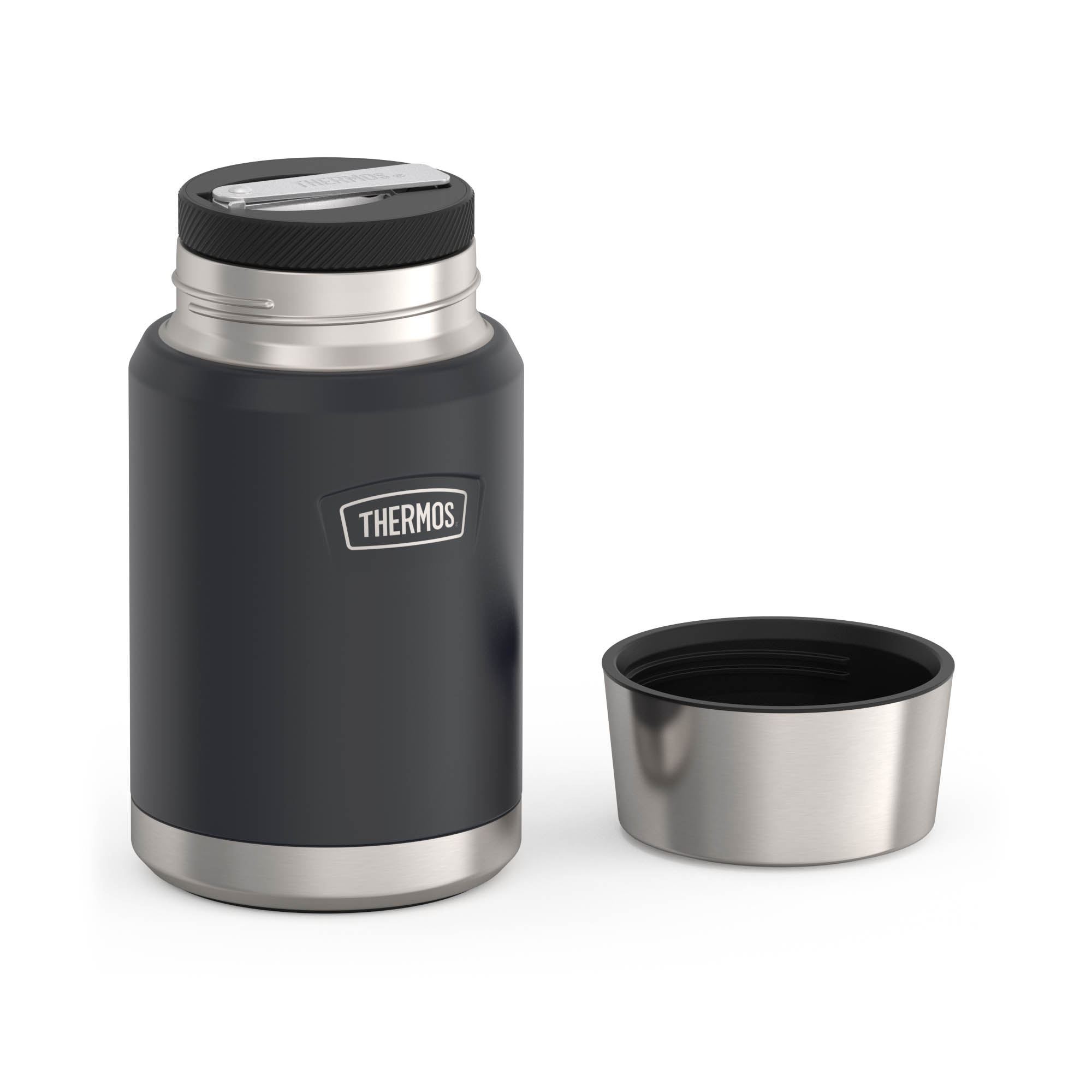 THERMOS Isolierspeisegefäß ICON FOOD JAR 0,71 Liter Edelstahl doppelwandig graphite